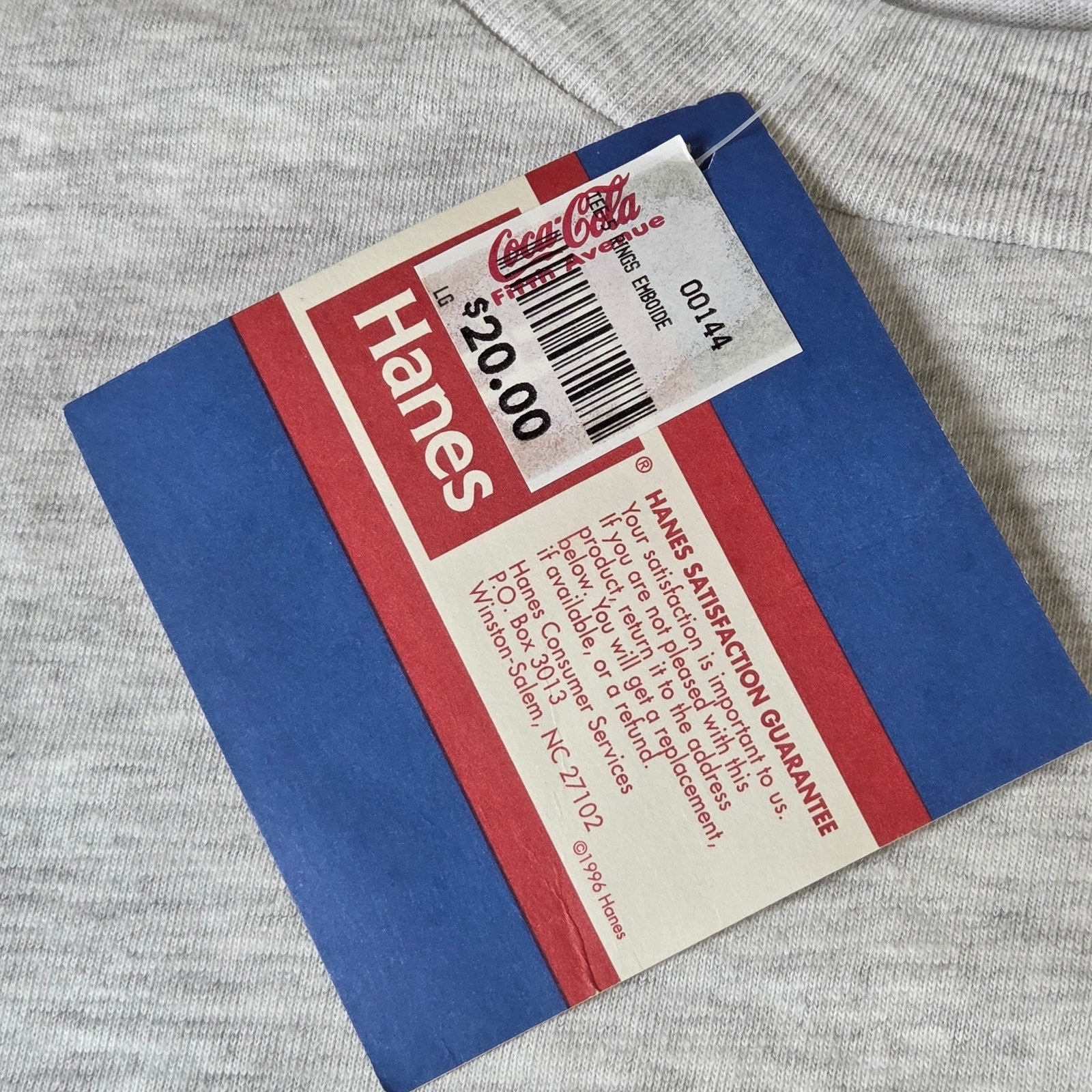 Hanes Coca Cola 1996 Olympic Games Made in USA T Shirt Adult L Single Stitch NWT