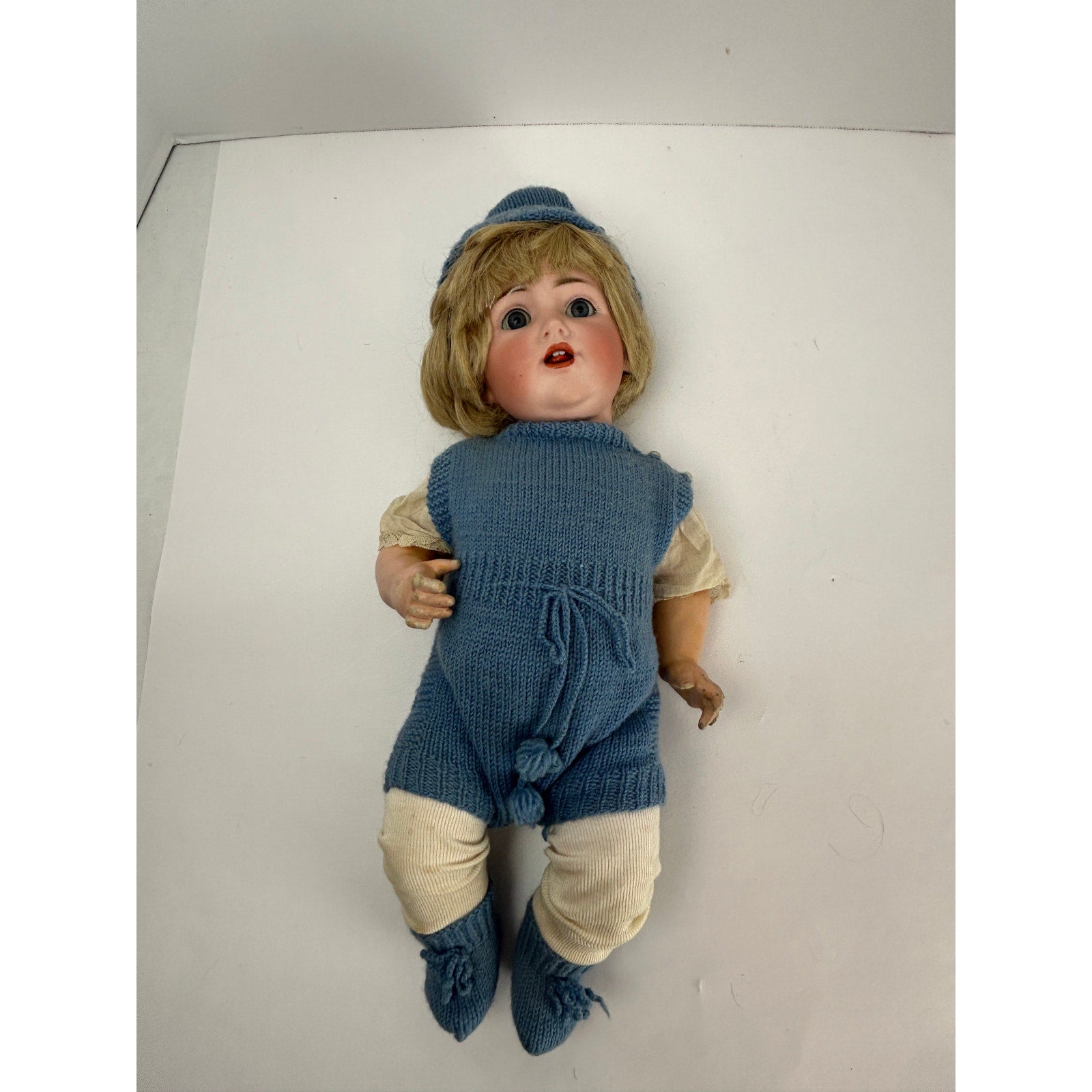 Antique Kestner 257 bisque baby 18in Germany sleep eyes open mouth