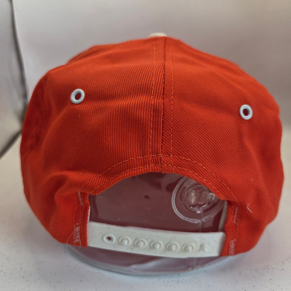 Vintage C&D Batteries Rope Snapback Hat Made USA Orange Advertising Cap OSFA