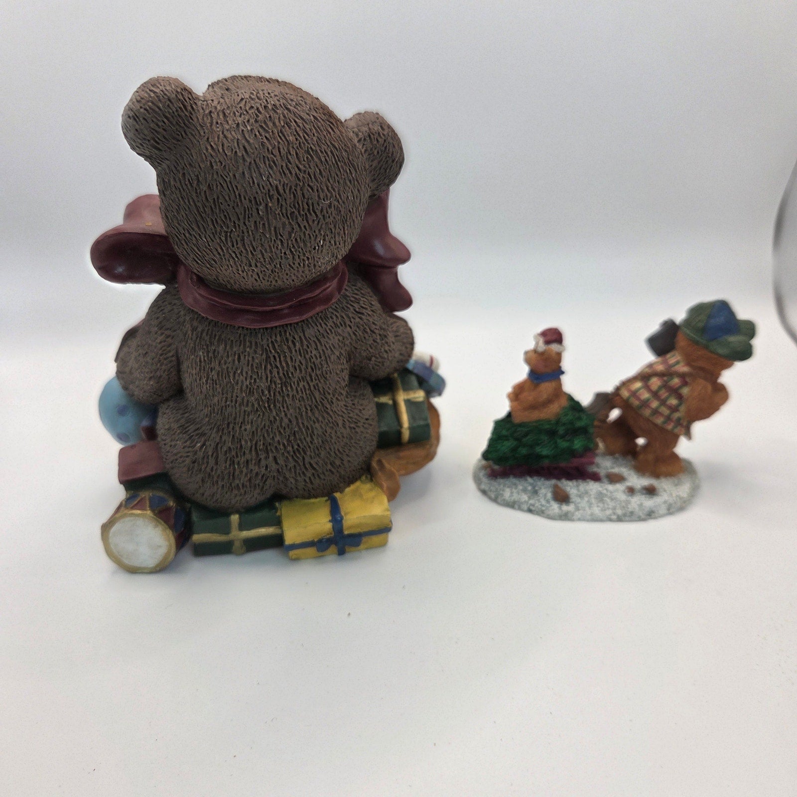 Vintage Style Bear Figurine Lot – Russ Berrie & Stocking Holder
