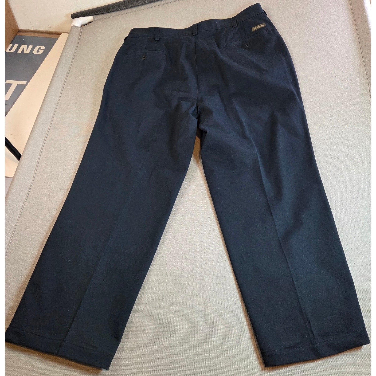 Savane Cotton Slacks Men’s 38x29 Blue Pants Made in Mexico 38x29 Tag