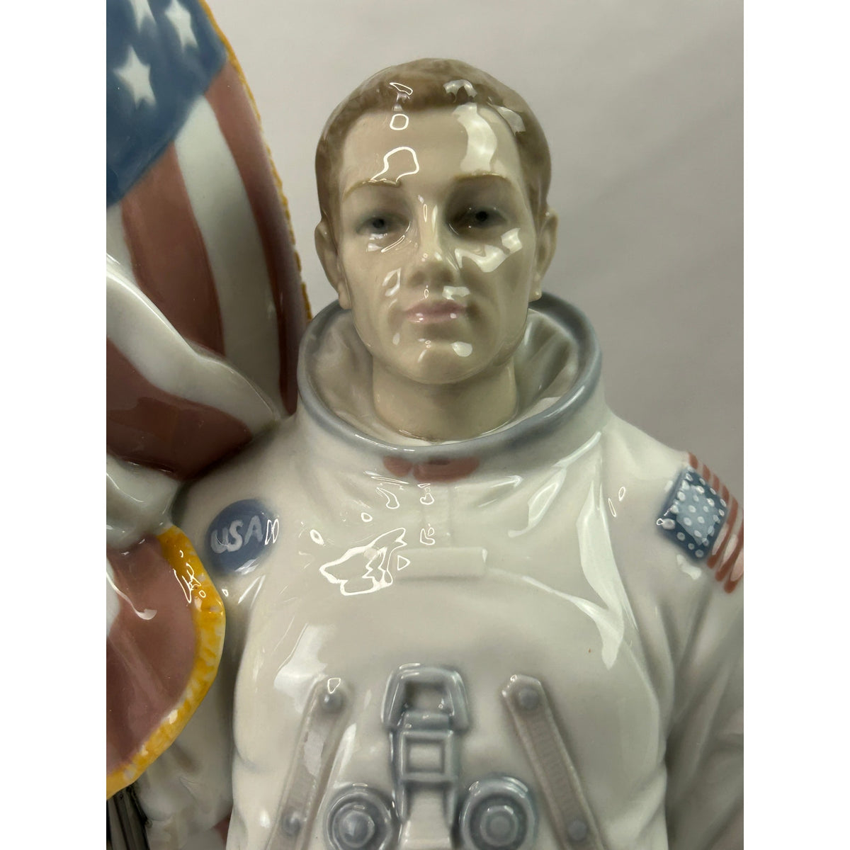 Lladro 06168 Apollo Landing Astronaut 25th Anniversary COA Original Box