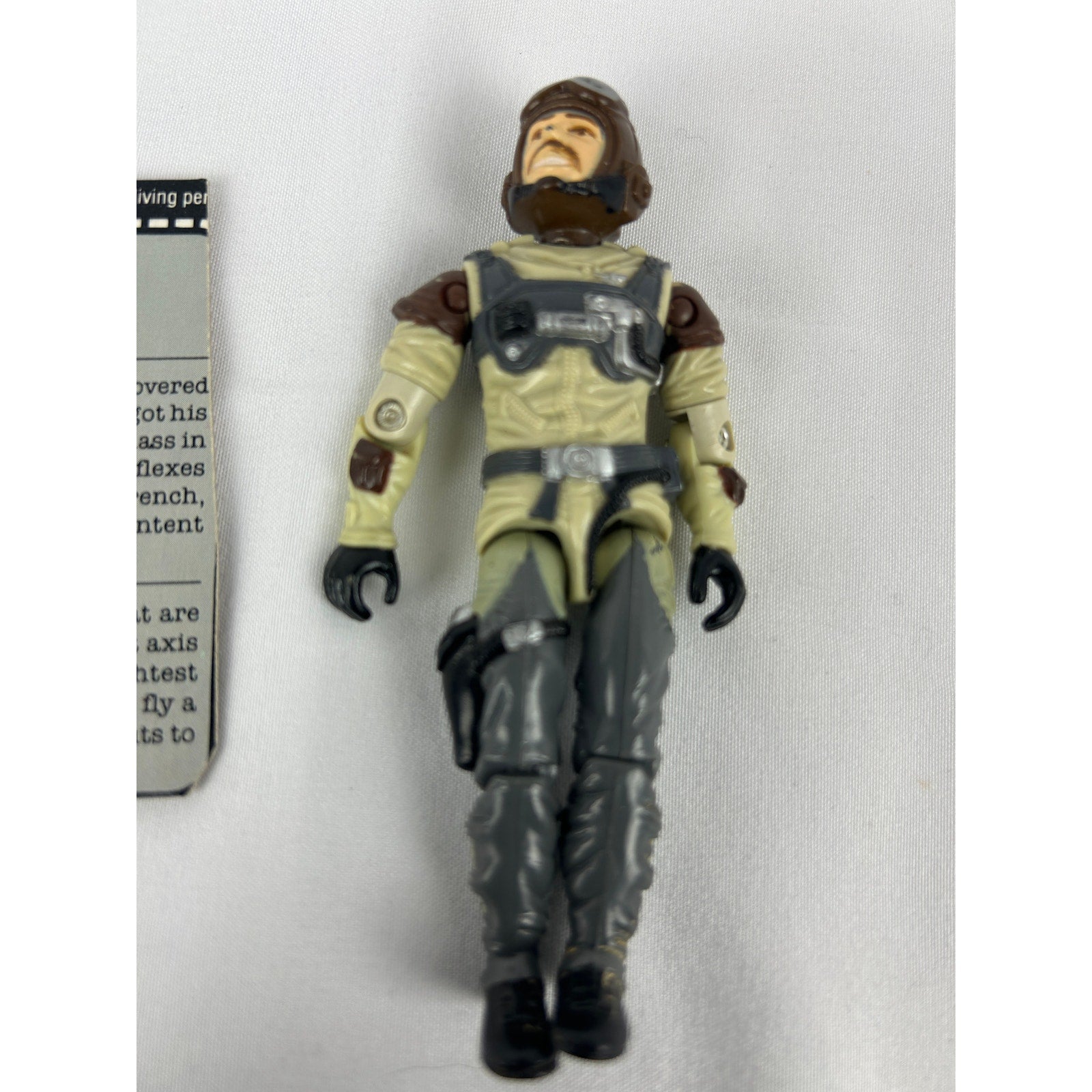 GI Joe Slip Stream Conquest X-30 Pilot Complete with File Card 1986