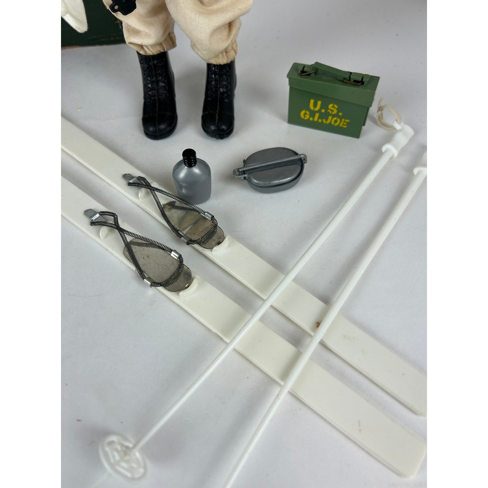 G.I. Joe 1970s Flocked Hair Ski Patrol Complete Set with Footlocker Lot