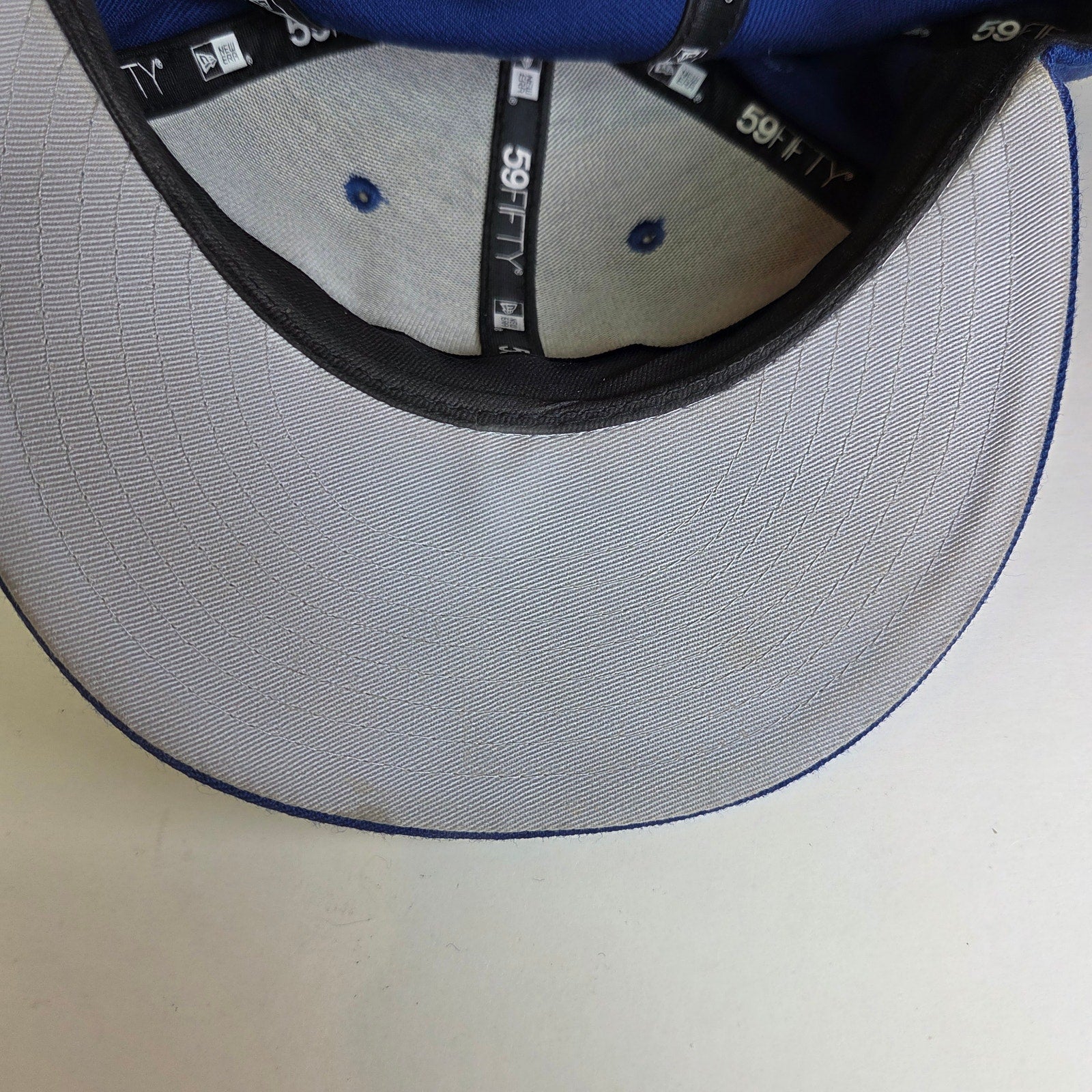 New Era 59FIFTY NY Knicks Hardwood Classics Blue Fitted Hat 7 5/8 Wool NBA