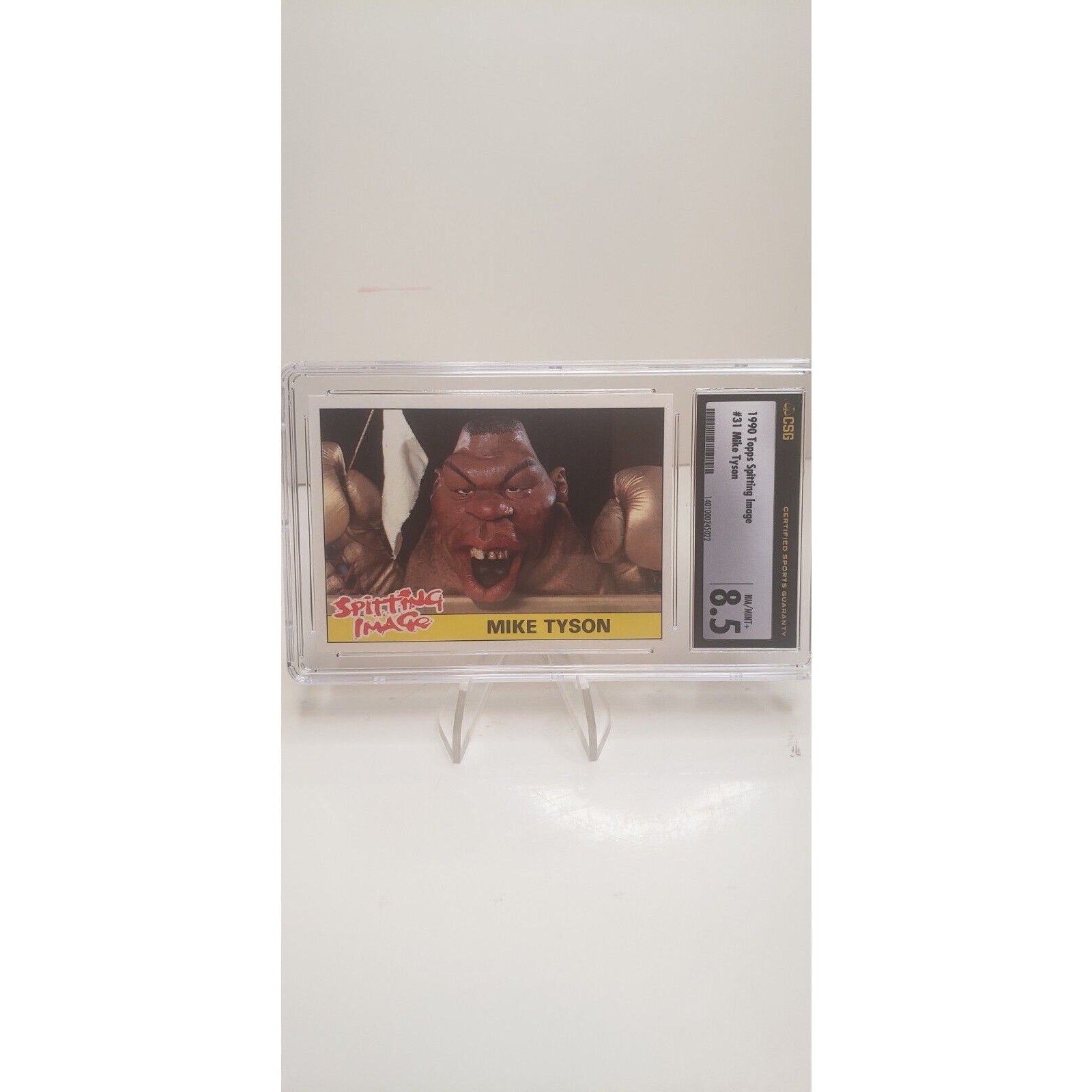 1990 Topps Mike Tyson #31 Spitting Image CSG 8.5 Boxing