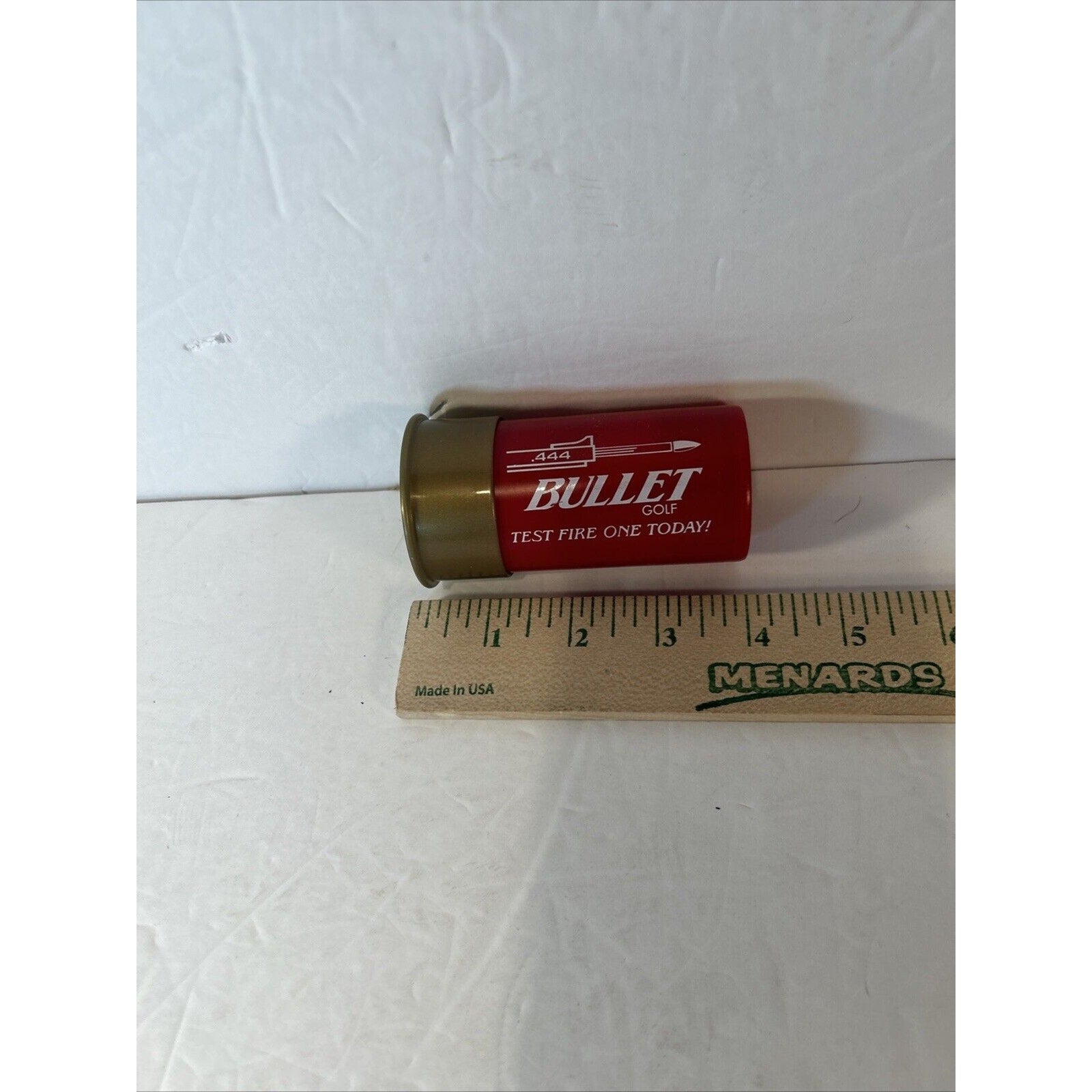 Bullet Golf Ball in holder that looks like shotgun shell-Las Vegas