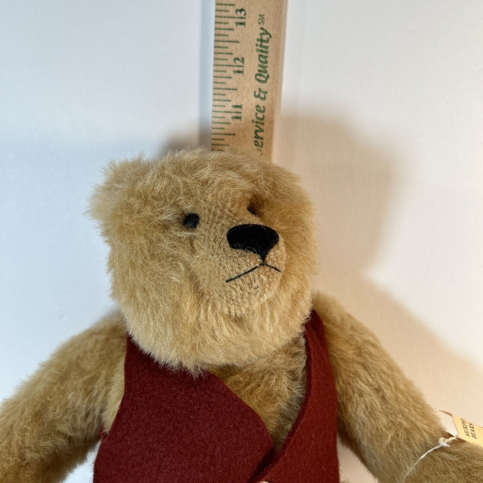 1995 Pat Murphy Bear "Silly Olde Bear" 16" Mohair Artist Signed USA Vest Rare