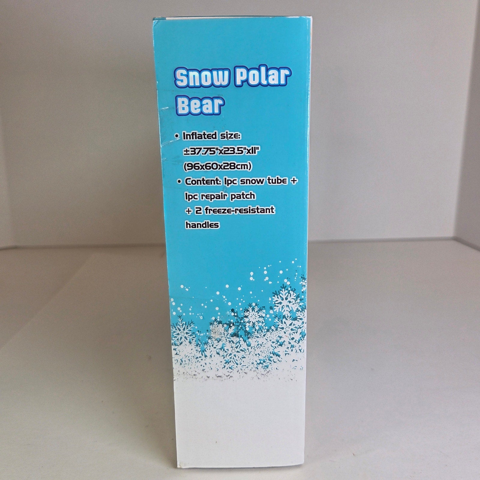 Snow Zone Snow Polar Bear Inflatable Snow Tube Sled 40" Kids Ages 6+ New Boxed