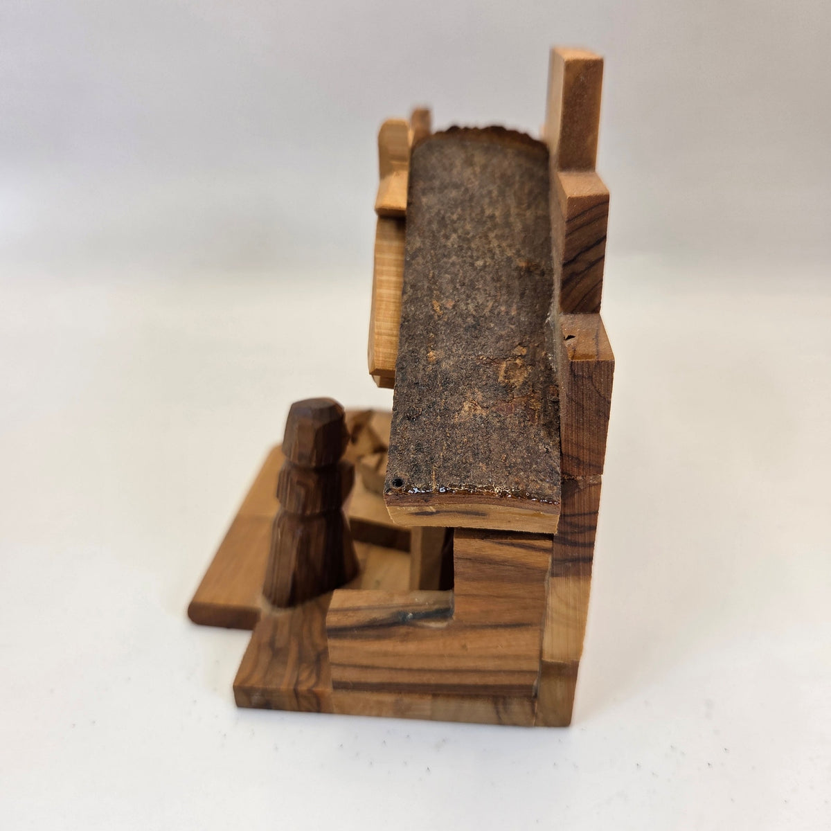 Hand Carved Olive Wood Nativity Scene Made in Israel G&G International Box