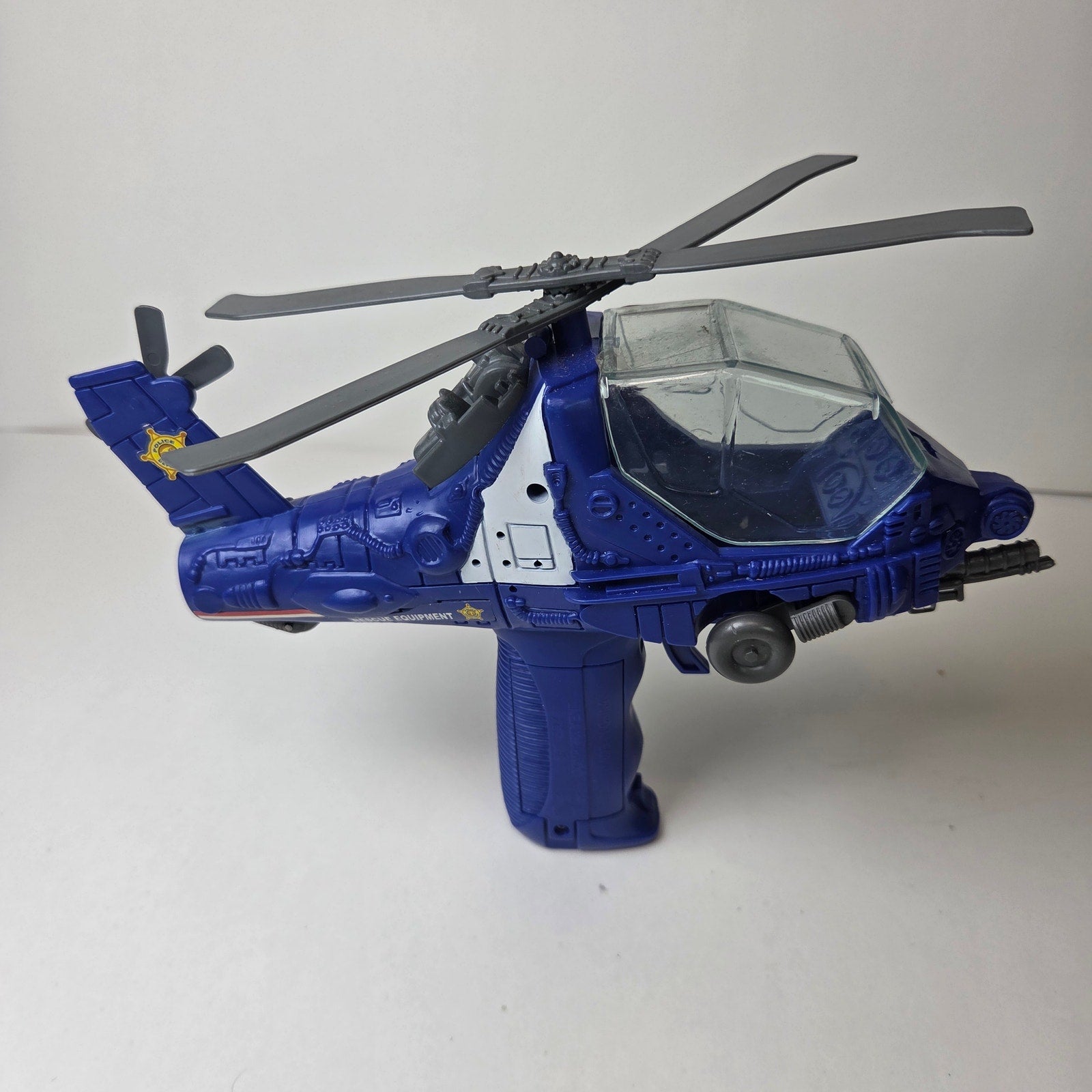 Police K-Copter Aerial Commander Helicopter Toy Sound Light Working