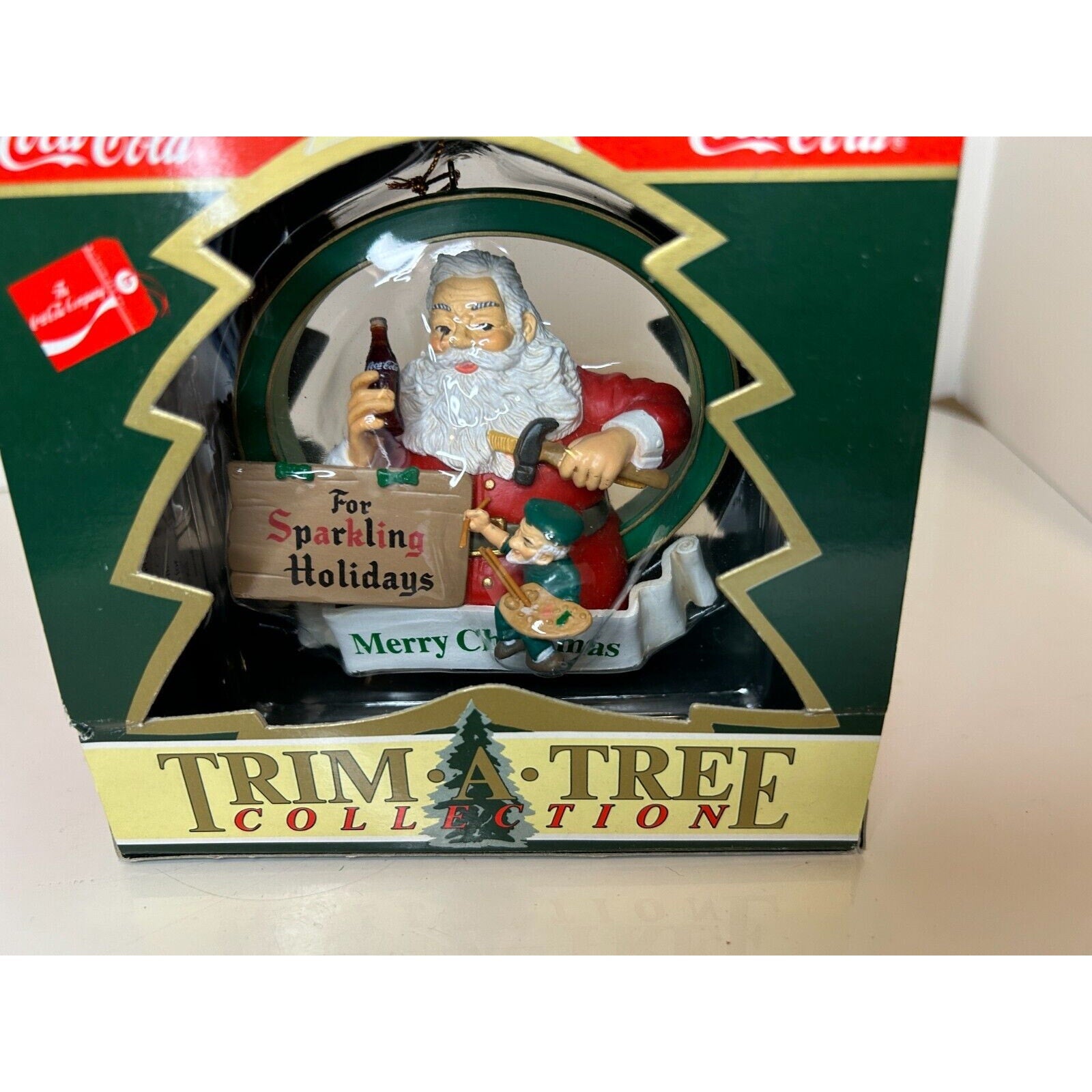 Coca-Cola Trim-A-Tree Collection Ornaments Set of 2 – Vintage 1990s x89