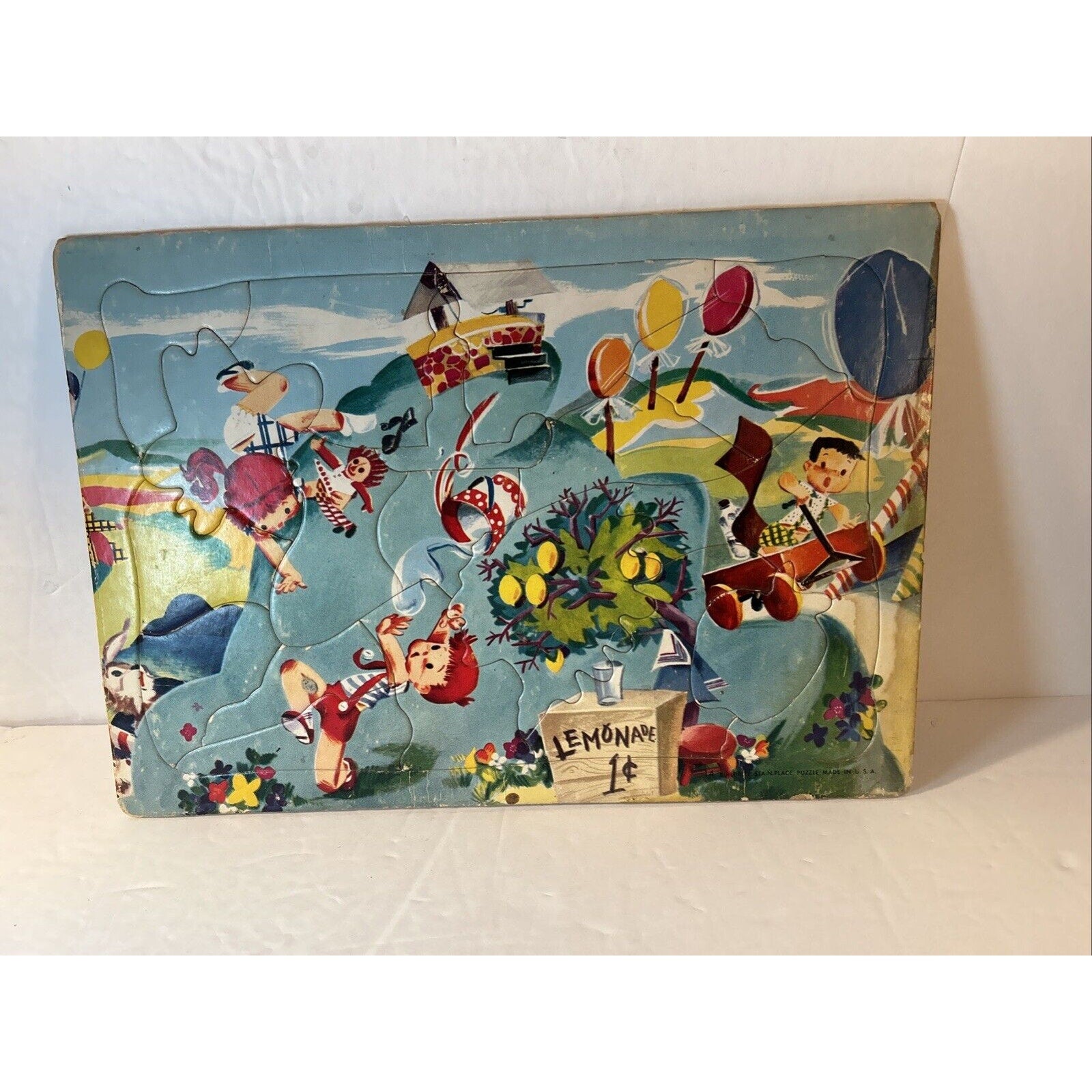 Lot Of 9 Kids Puzzles Vintage & other