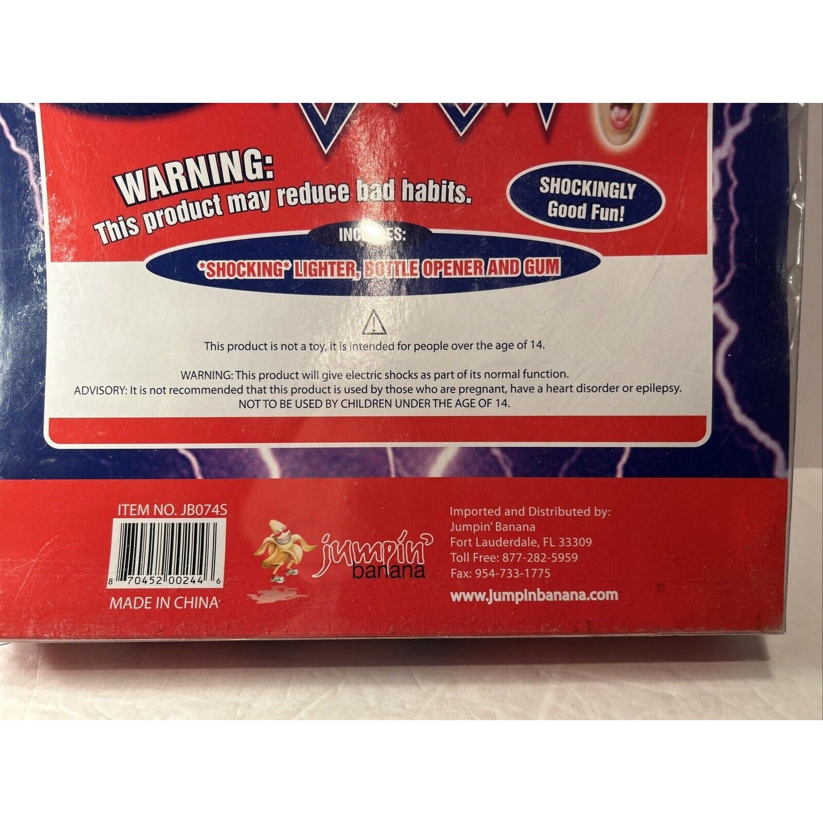 Jumpin Banana Shocking 3 Pranks Party Pack NIP Electric Joke Gag Gift Set