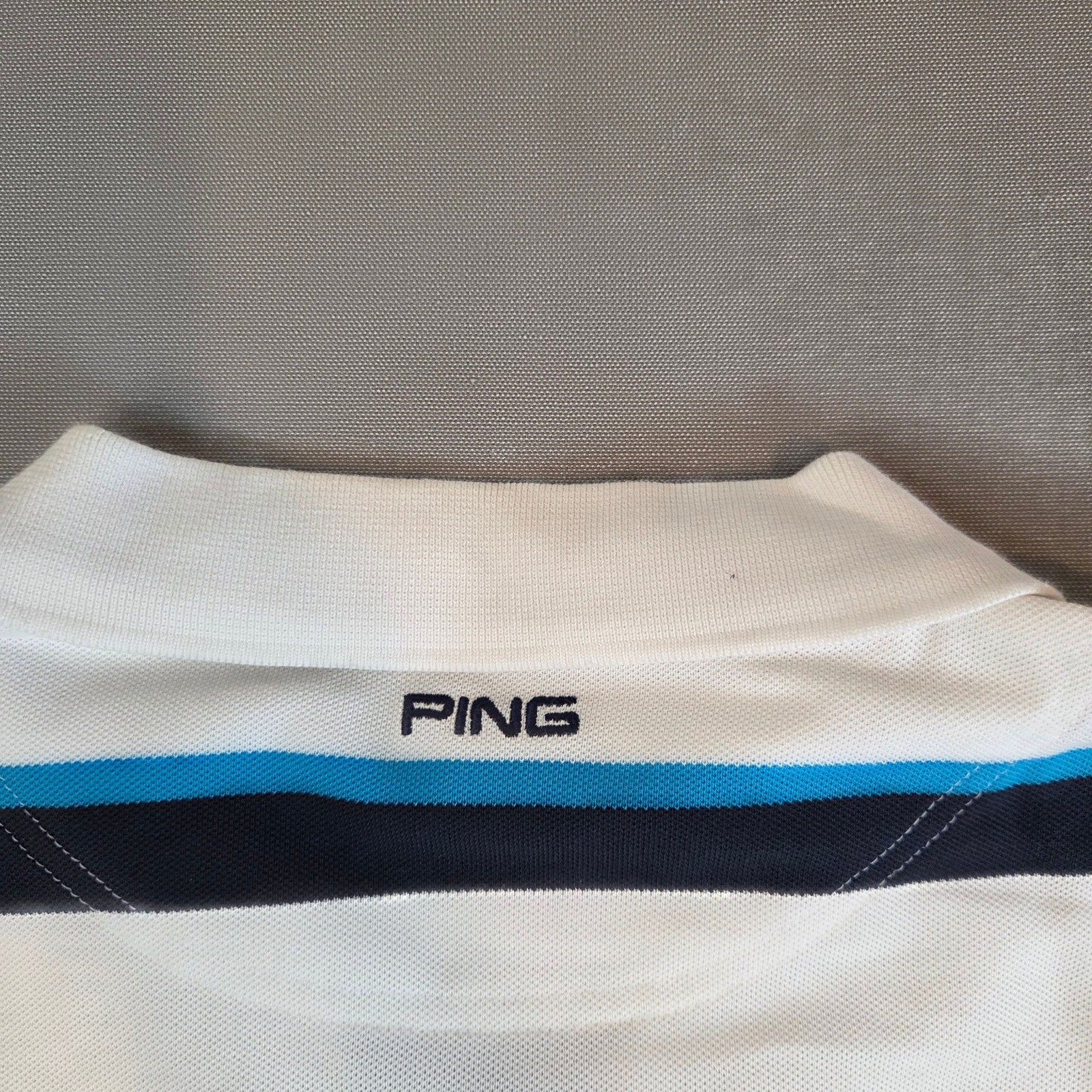 PING Collection Stripe Golf Polo Shirt Men’s XXL Cotton Blend Performance Top