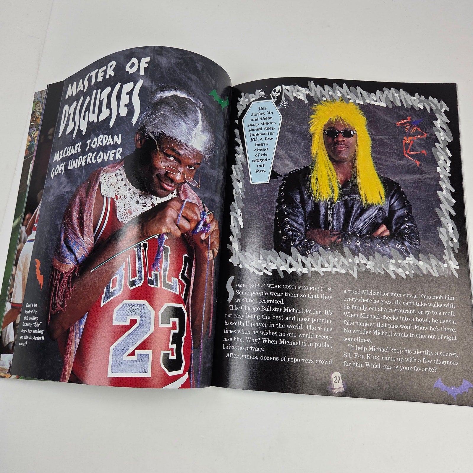 Sports Illustrated Kids EXTRA Fall 1997 Fright-O-Rama Michael Jordan Newsstand