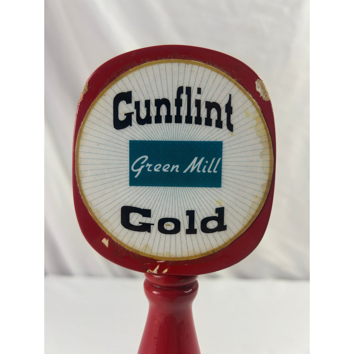 Green Mill Gunflint Gold Ale Beer Tap Handle Vintage Minnesota Brewpub Bar Decor