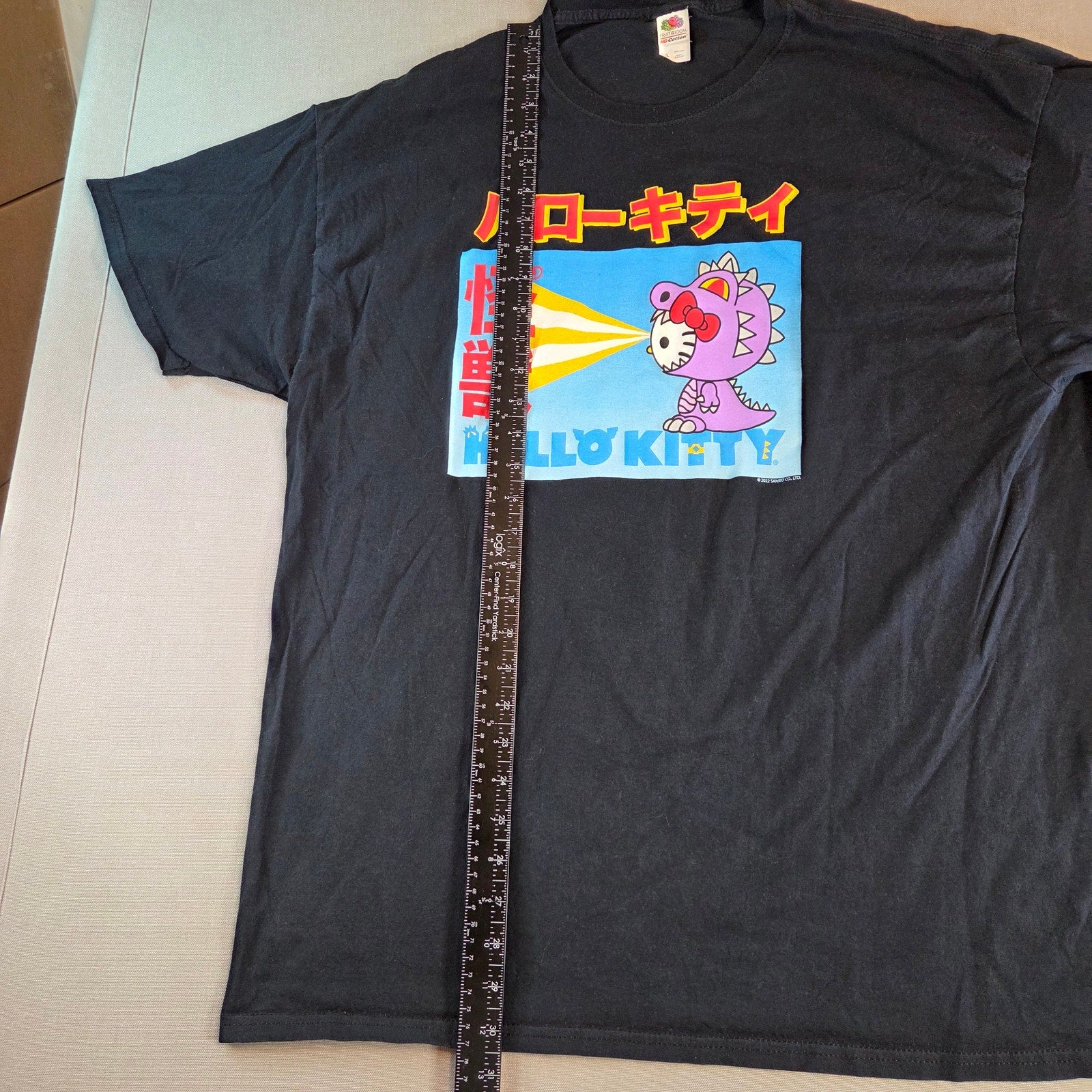 Hello Kitty Kaiju Monster Tee Sanrio Graphic Black XL 2022