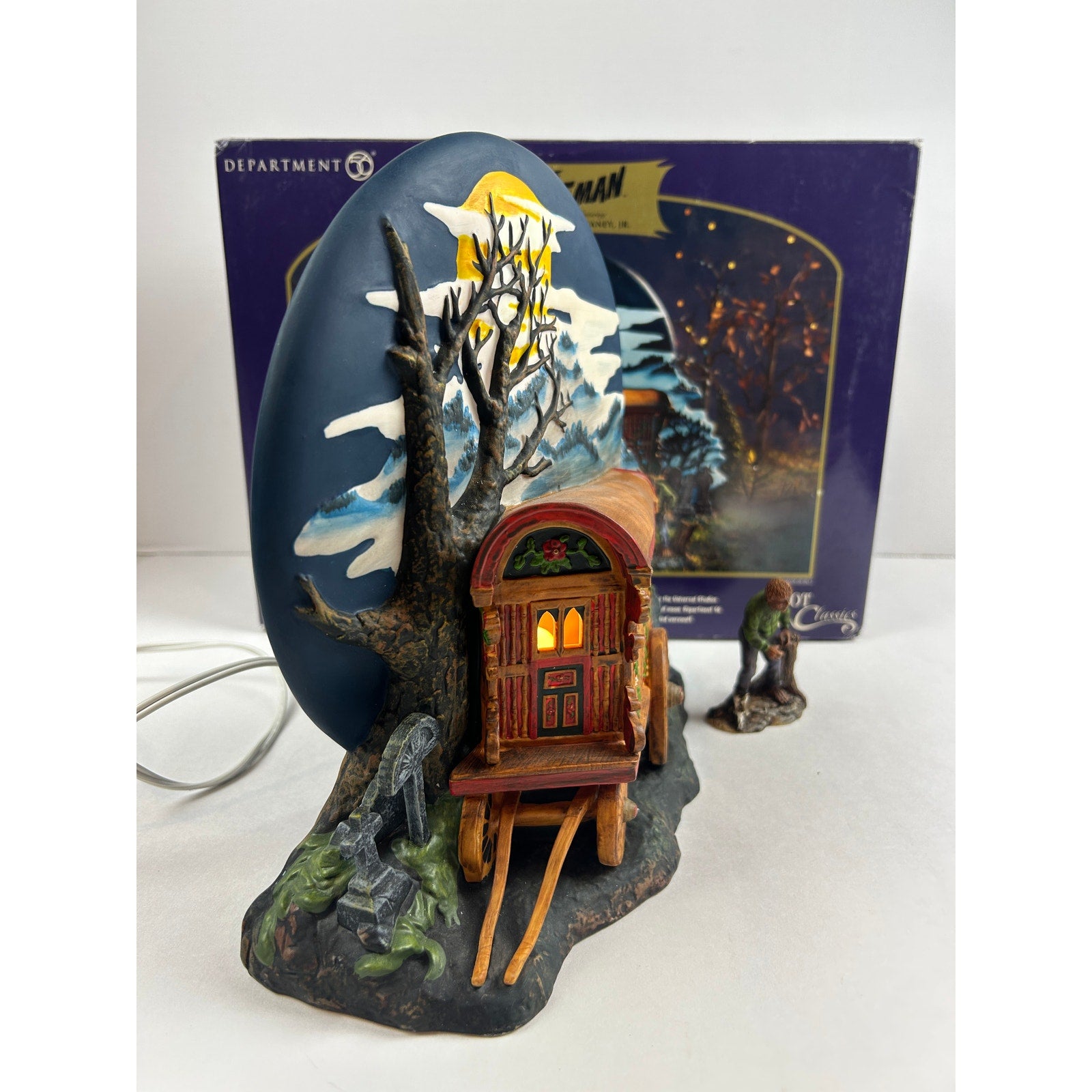 Department 56 The Wolf Man’s Curse 59304 — Lighted Universal Monster Display
