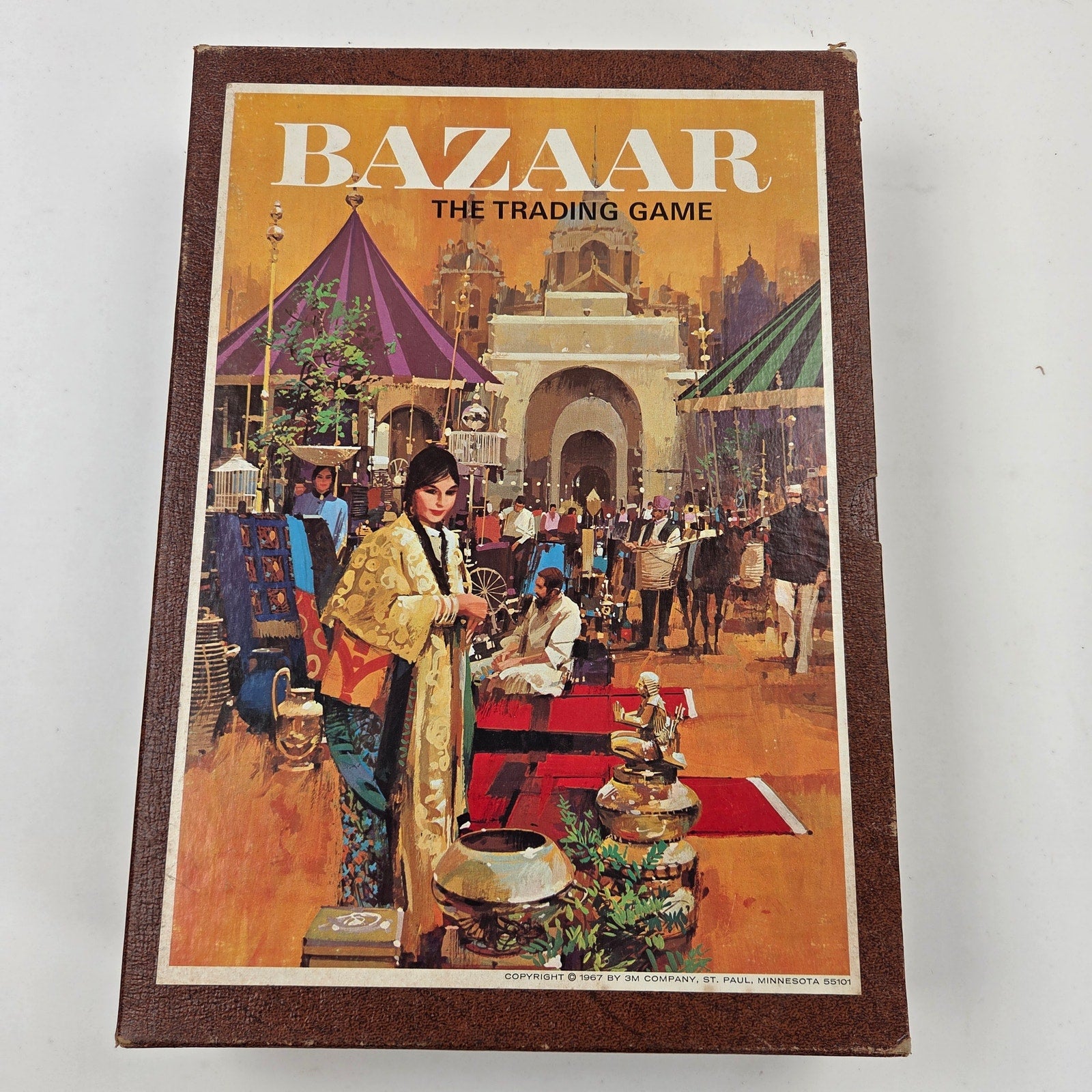 Vintage 1967 3M Bazaar The Trading Game Complete Bookshelf Board Game