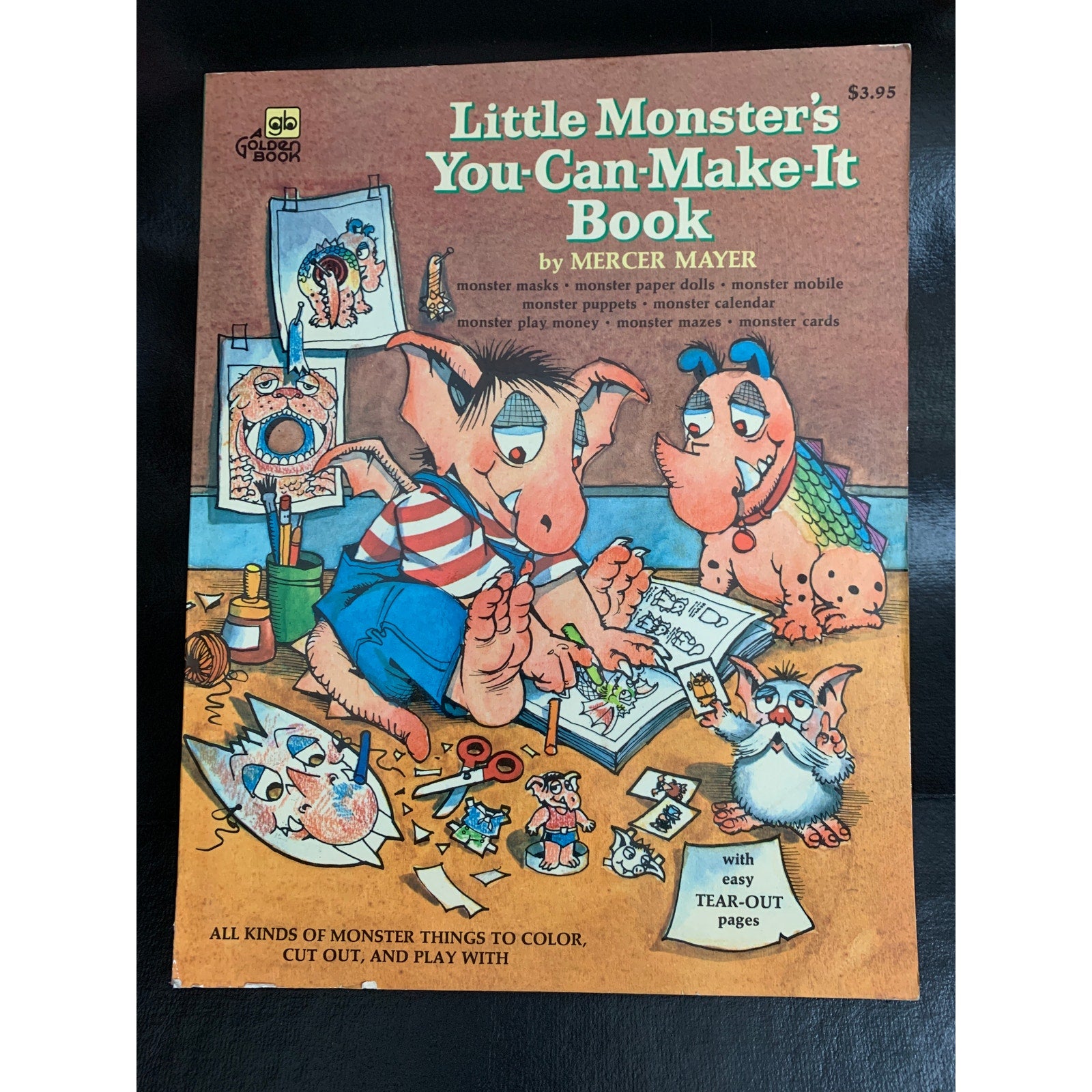 1978 Mercer Mayer Little Monster’s You-Can-Make-It Golden Activity Book
