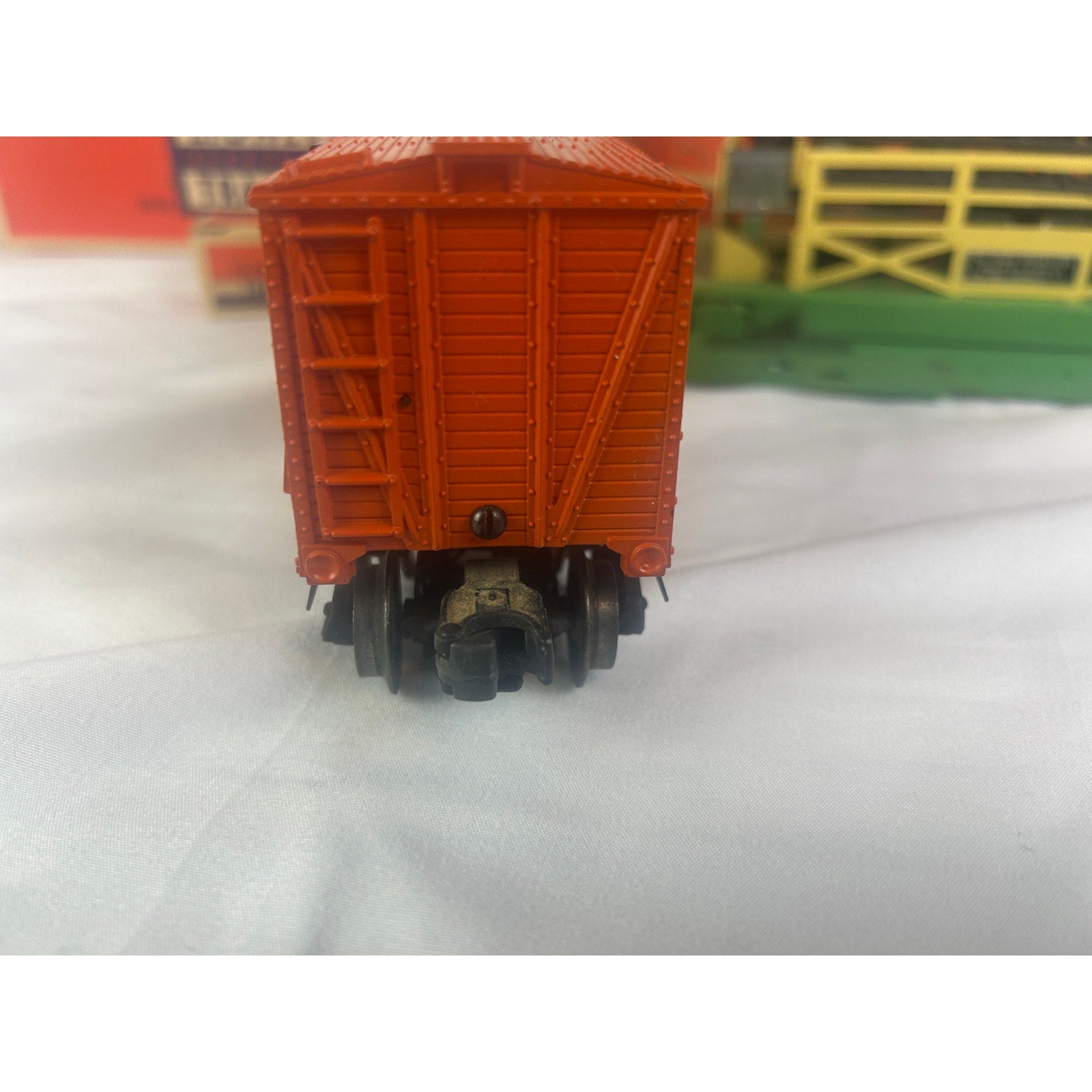 Vintage Lionel 3656 Stockyard Cattle Car Set w Ramp Cows Box Lot