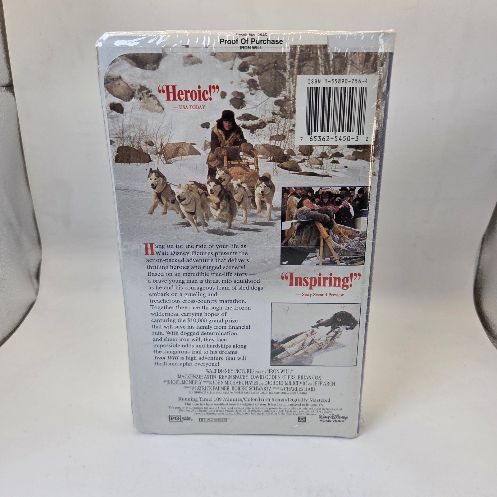 Walt Disney Iron Will VHS Sealed Clamshell Factory New 1994