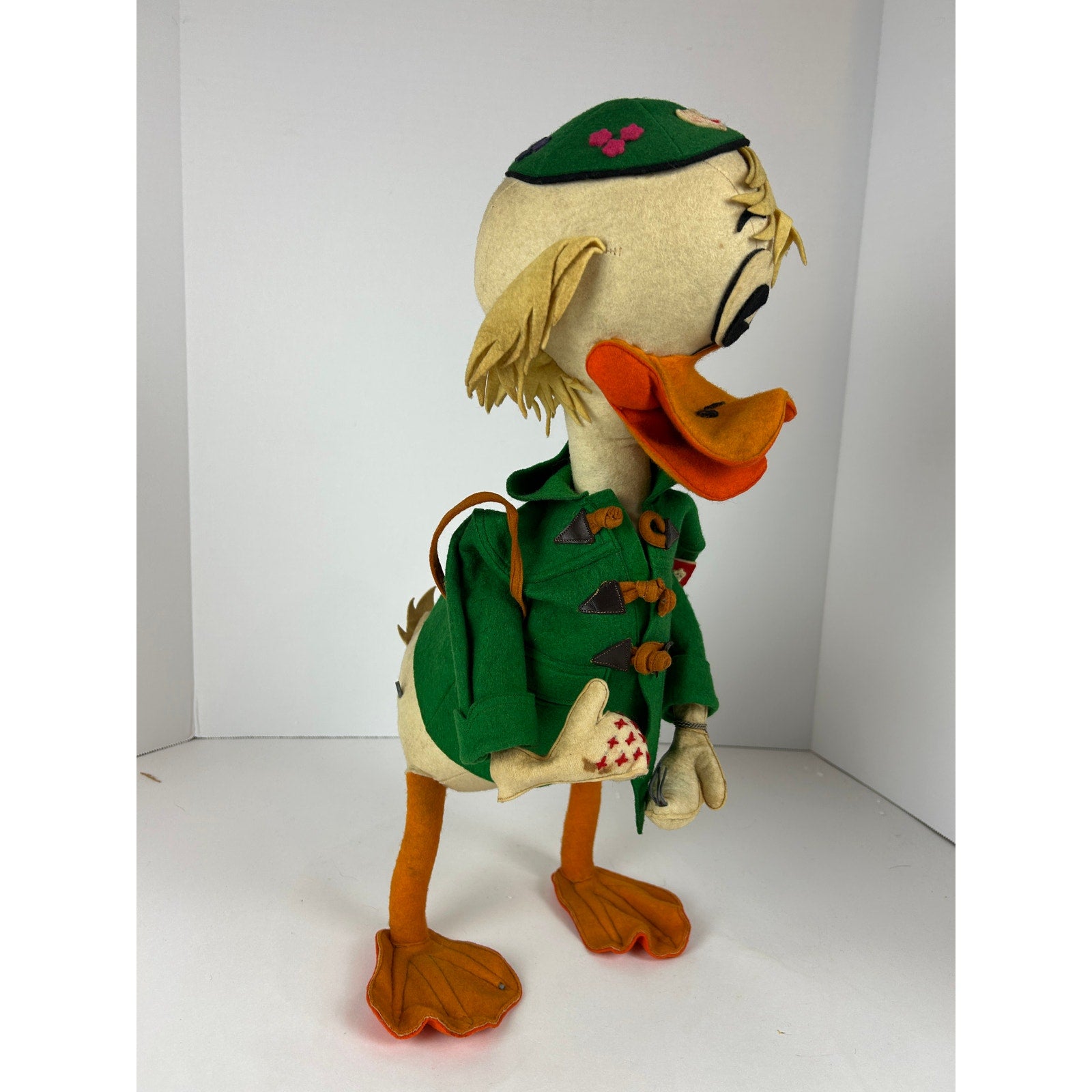 Vintage Wool Felt Donald Duck Figure Made in Italy for Saks Fifth Avenue
