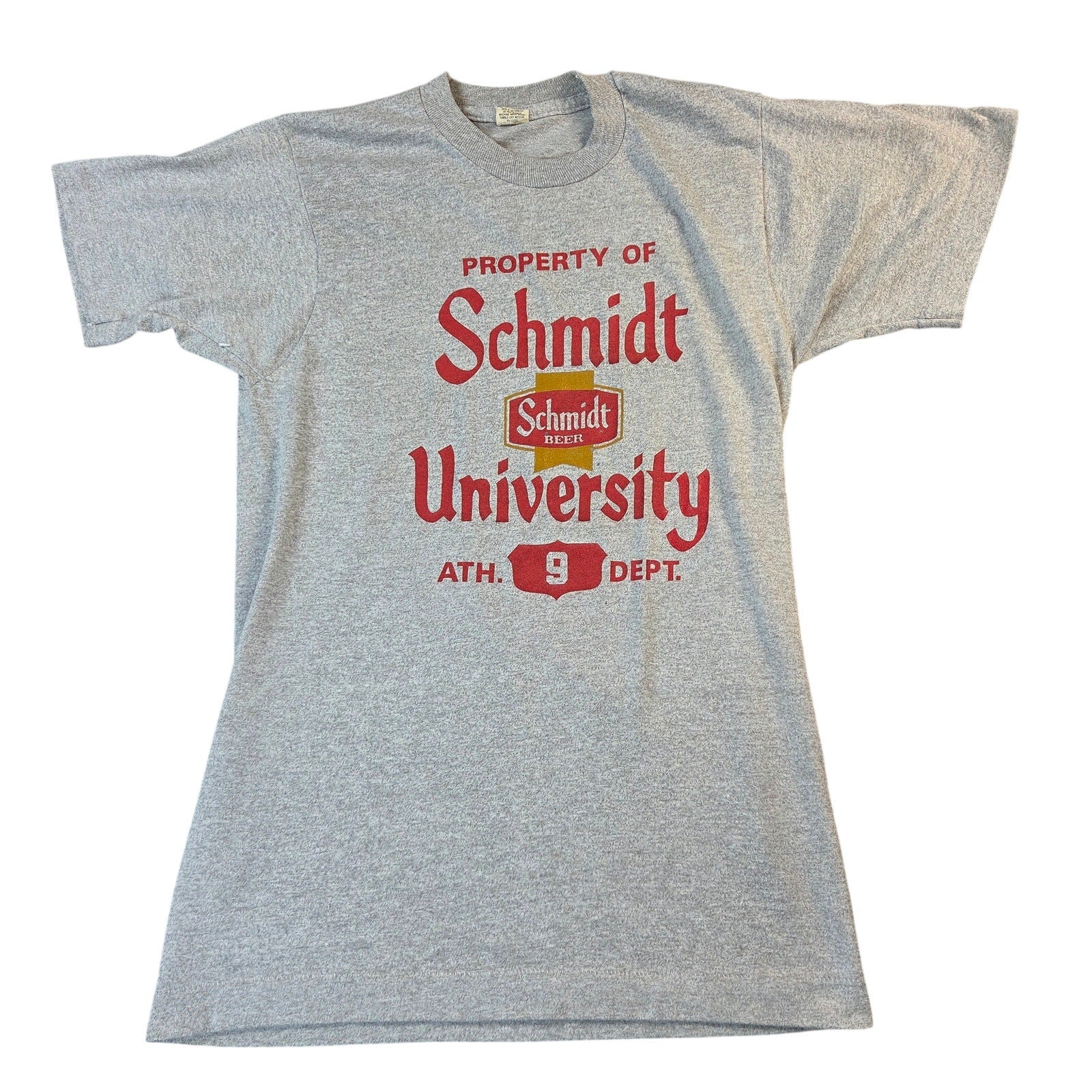 Schmidt Beer University Screen Stars Vintage USA Single Stitch Tee Shirt Small