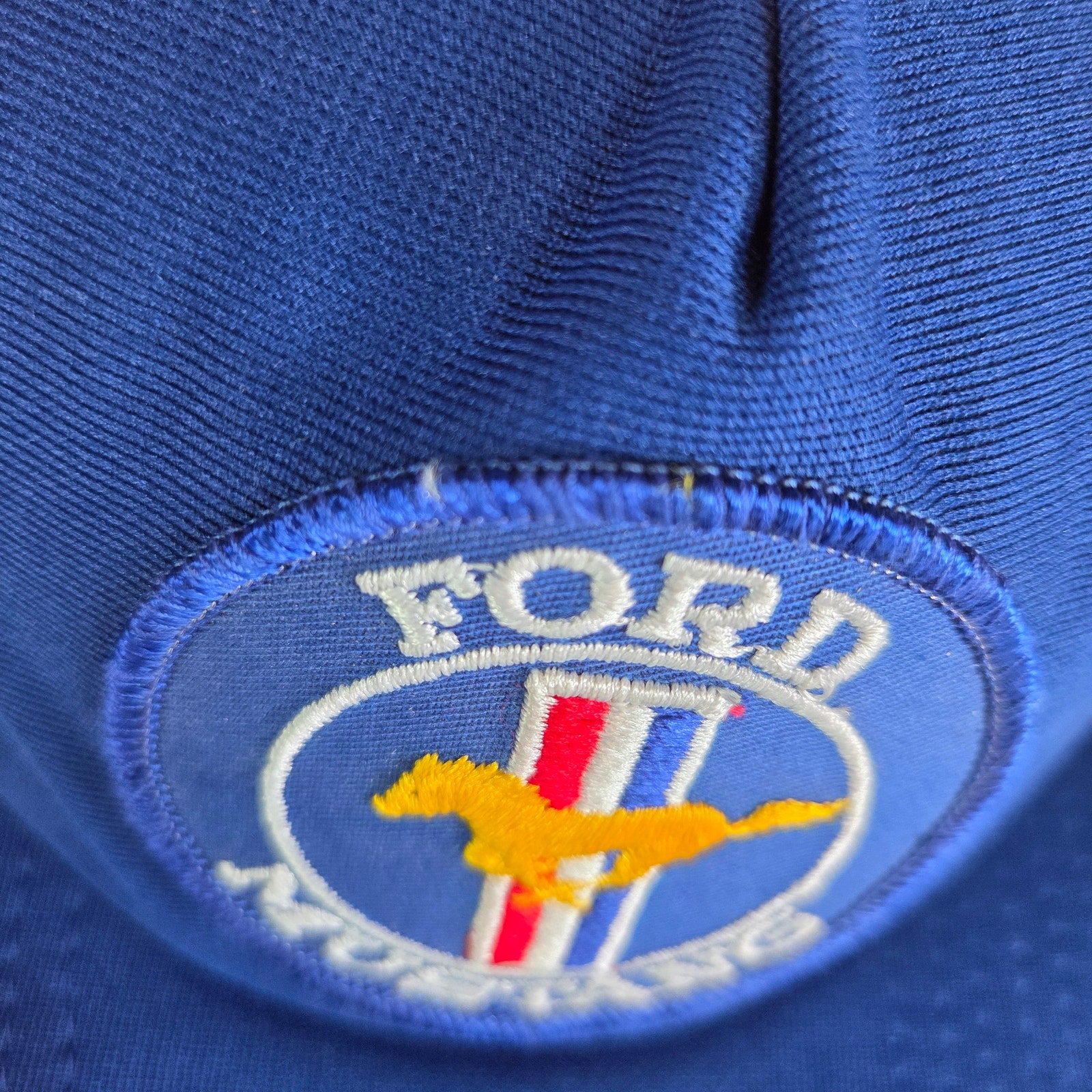 Vintage New Era Ford Mustang Mesh Trucker Snapback Hat USA Made S/M