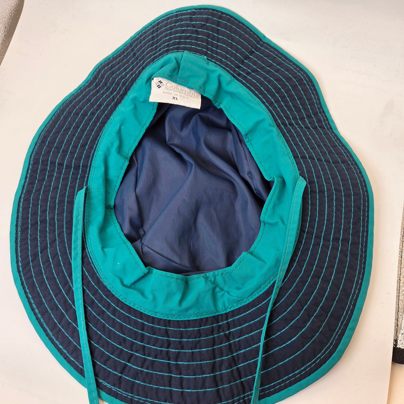 Columbia Sportswear USA Made Bucket Hat Fishing Hiking Outdoor XL Vintage