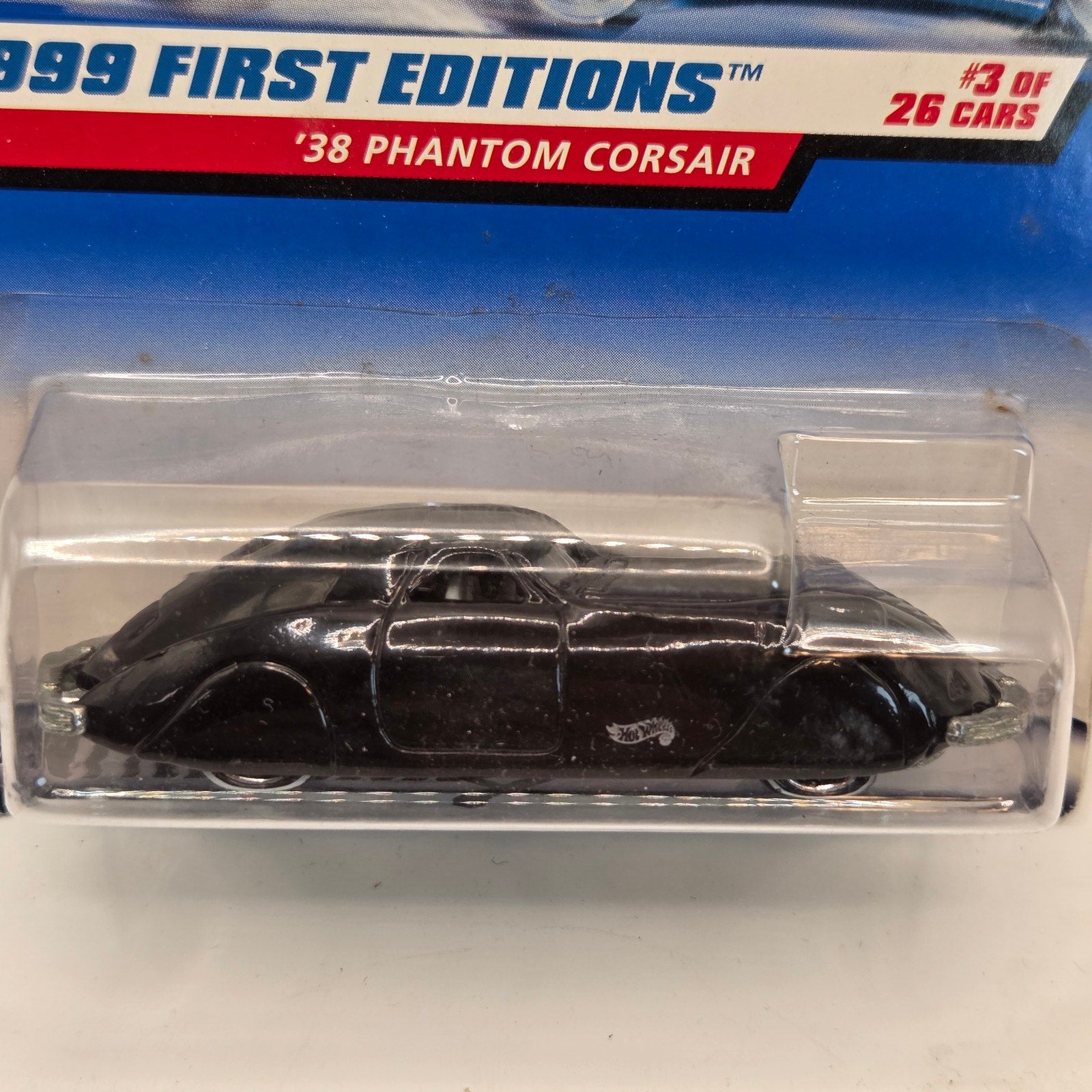 1999 Hot Wheels First Editions ’38 Phantom Corsair Vintage Diecast Car Sealed