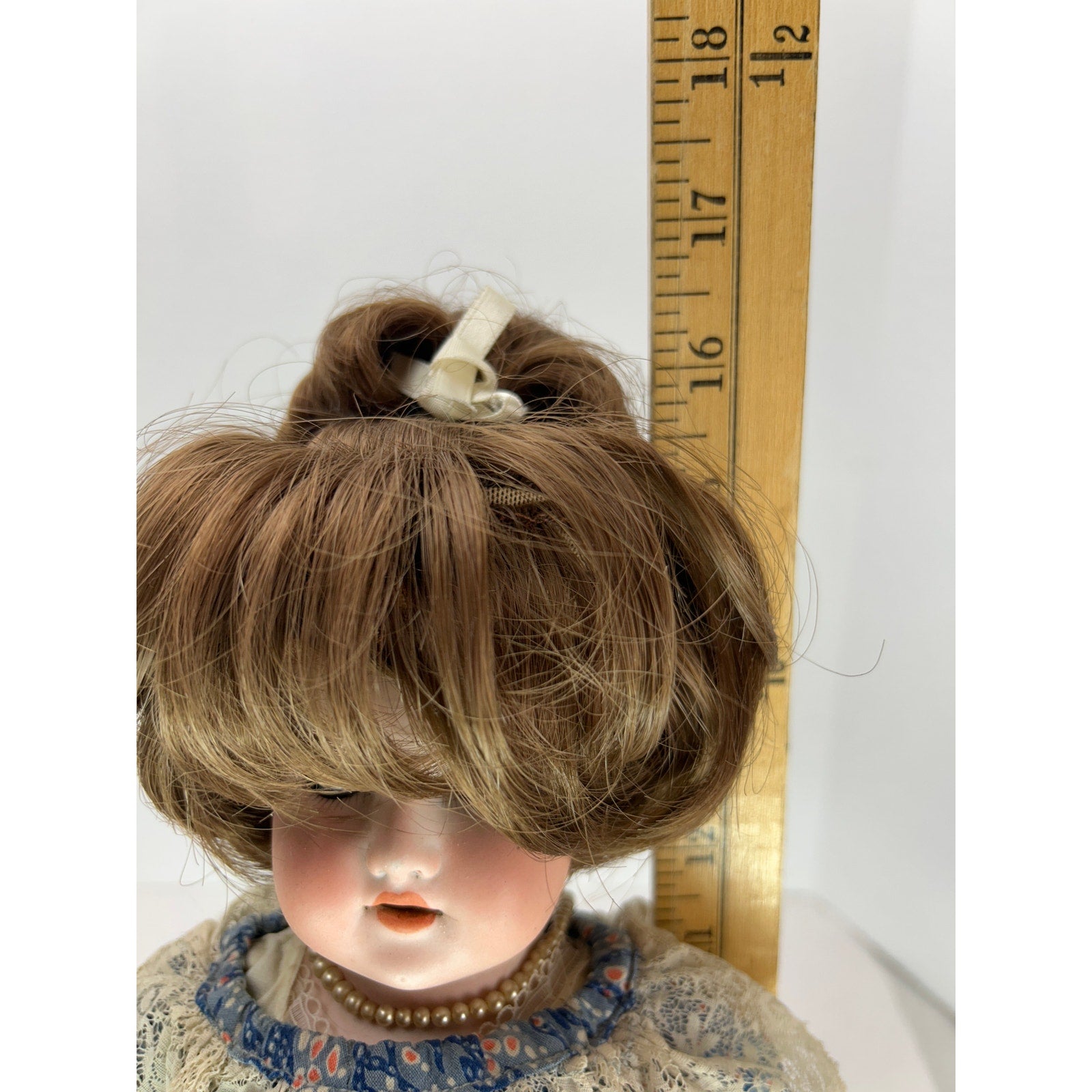Antique Armand Marseille 370 Bisque Head Doll 23" Sleep Eyes Germany Composition