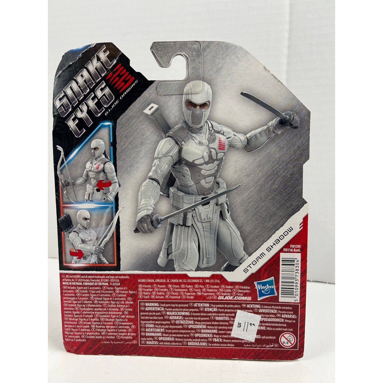 GI Joe Origins Ninja Strike Lot of 4 Storm Shadow Red Ninja Scarlett