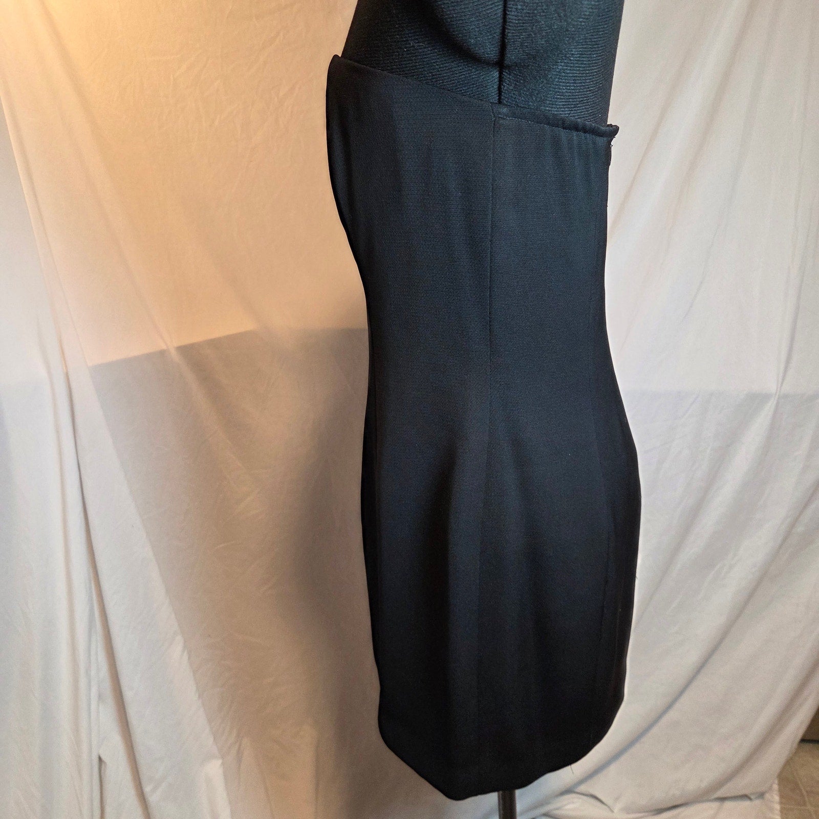 Hugo Buscati Collection Strapless Sheath Little Black Dress USA Womens 10