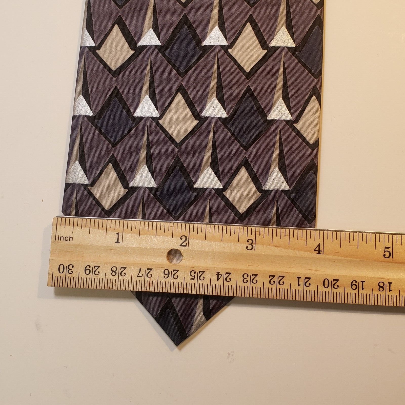 Mulberry Marina By The Sea Thai Silk Geometric Tie