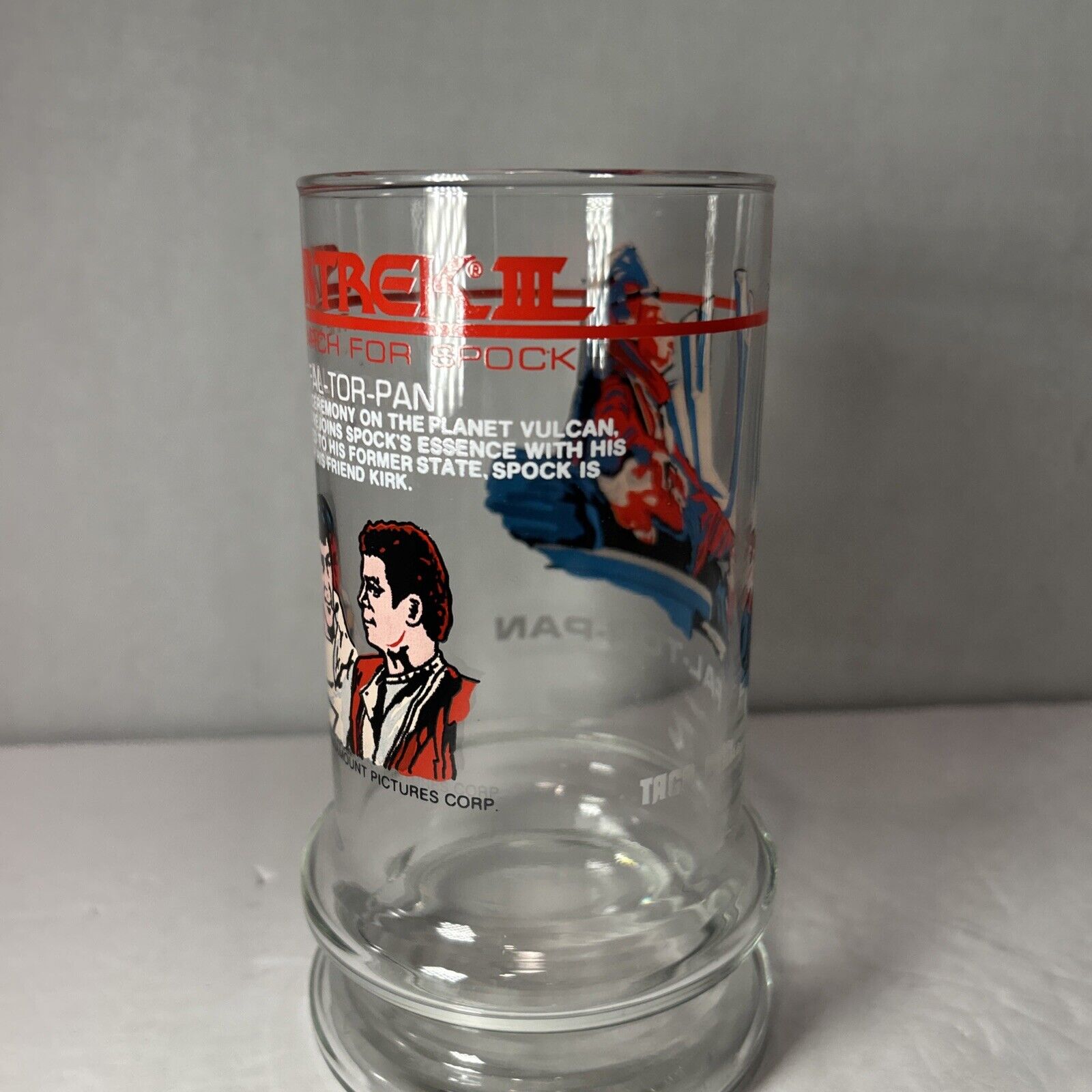 Star Trek III Search For Spock Fal-Tor-Pan Taco Bell Collector Glass 1984 Print