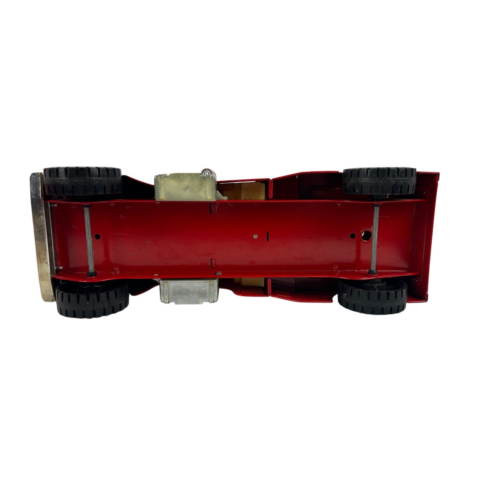 1960's Nylint Fire Dept Hook N Ladder Truck Vintage Pressed Steel 34 Inch