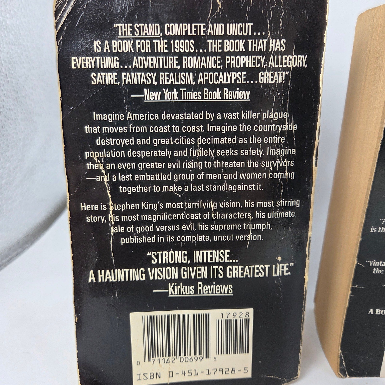 Stephen King It 1987 & The Stand 1991 Signet Paperback Book Lot Horror