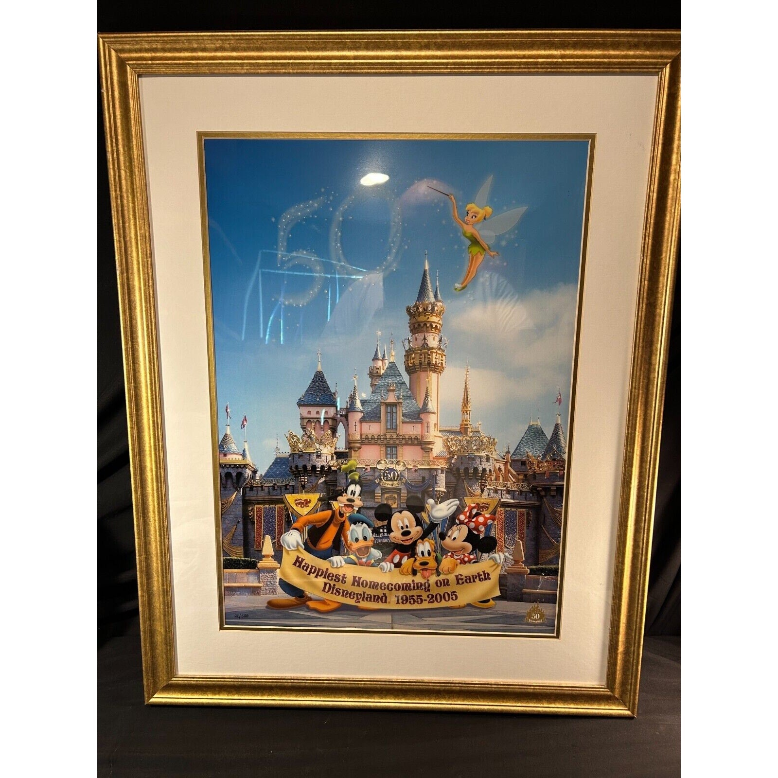 Disney 50th Anniversary Litho-Cel Framed Print LE 92/500 w/ COA 2005 Homecoming