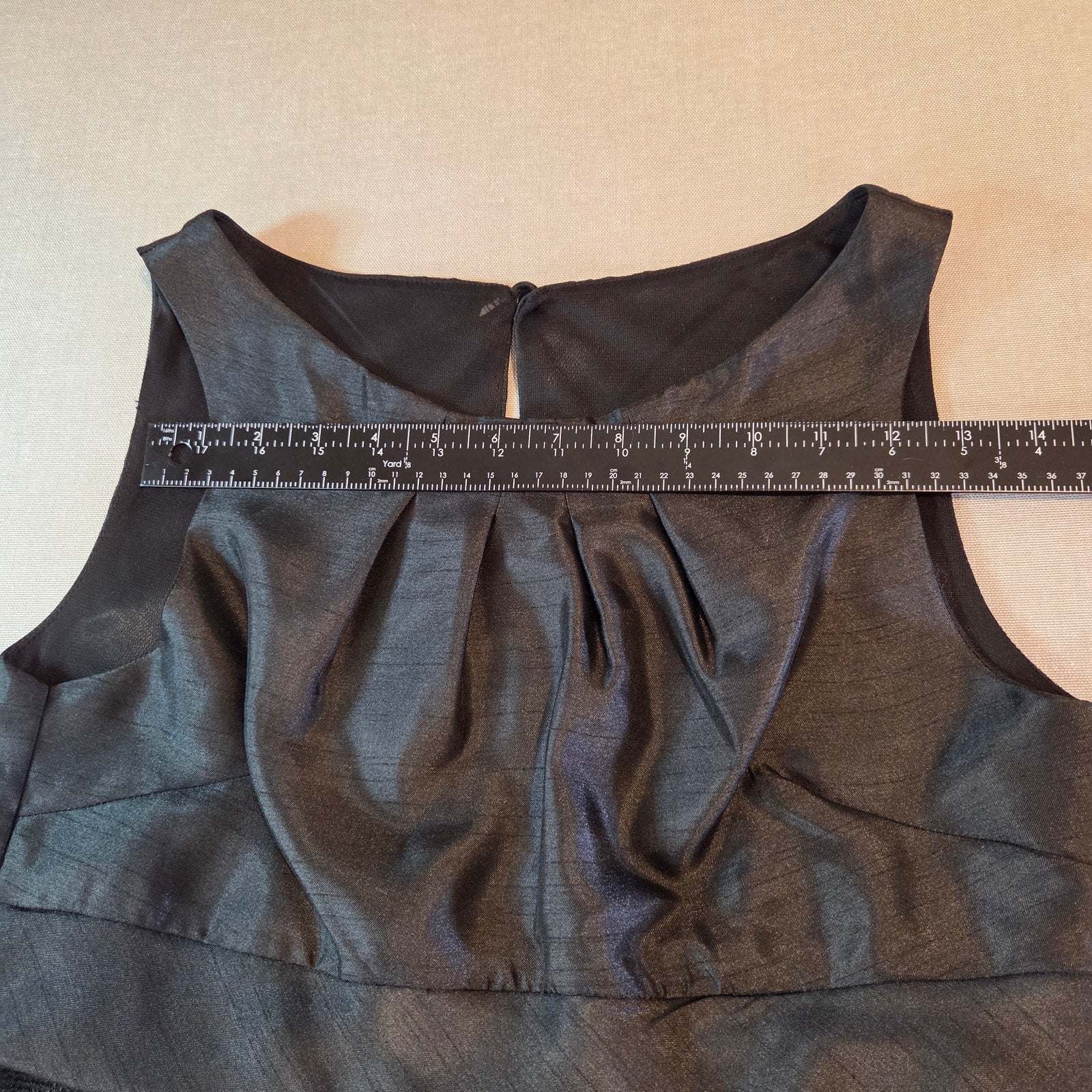Velvet Torch Little Black Dress Women’s M NWT Lace Overlay Sleeveless USA Made