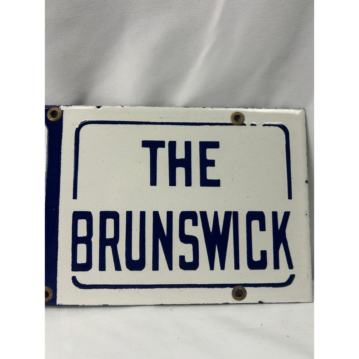 Piedmont Cigarettes Brunswick Billiards Porcelain Advertising Sign 30 Inch