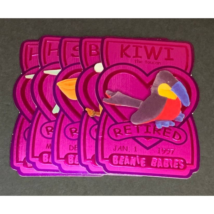 1999 Ty BBOC Series 3 Magenta Chase Card Lot Of 5 NM Rare Cards