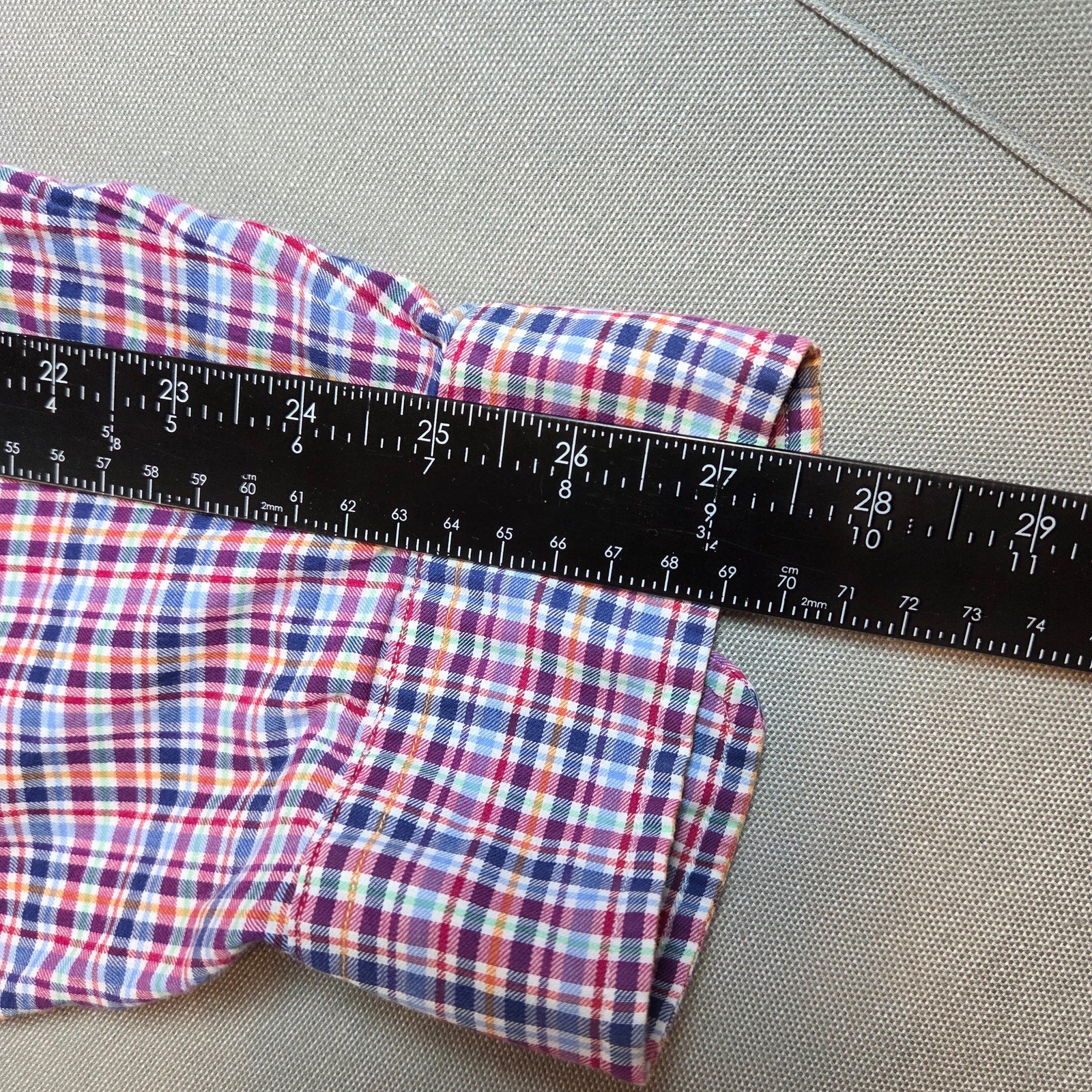 Polo Ralph Lauren 3XLT Plaid Cotton Button Down Shirt Long Sleeve Tall