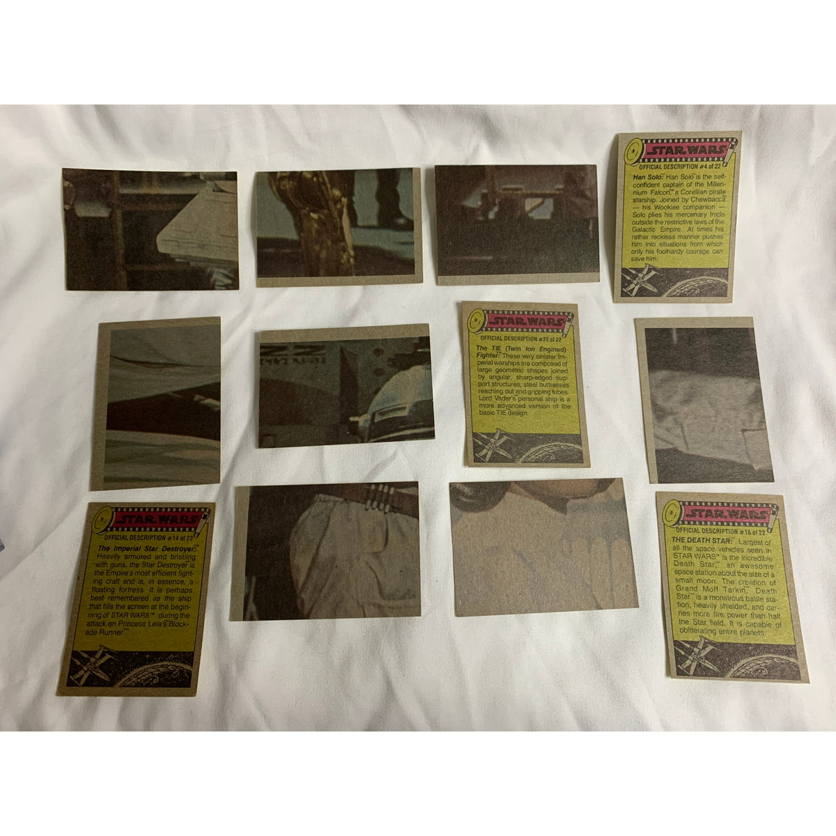 1977 Topps Star Wars Series 3 Yellow Border Complete 66 Card Set #133-198
