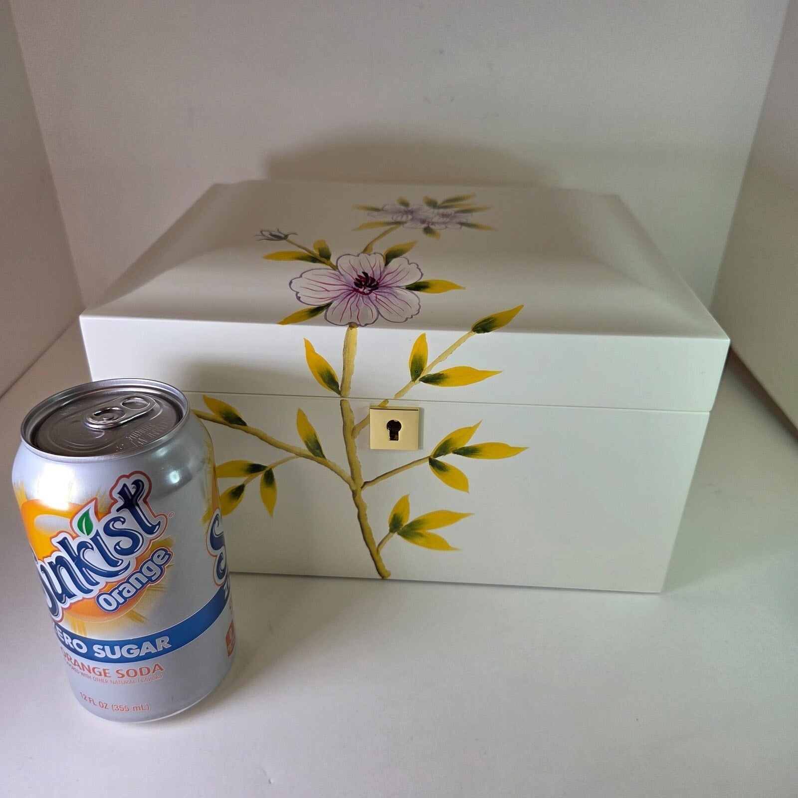 The Eloise Floral Design Jewelry Box w/Cremation Urn 10" x 8" x 6"