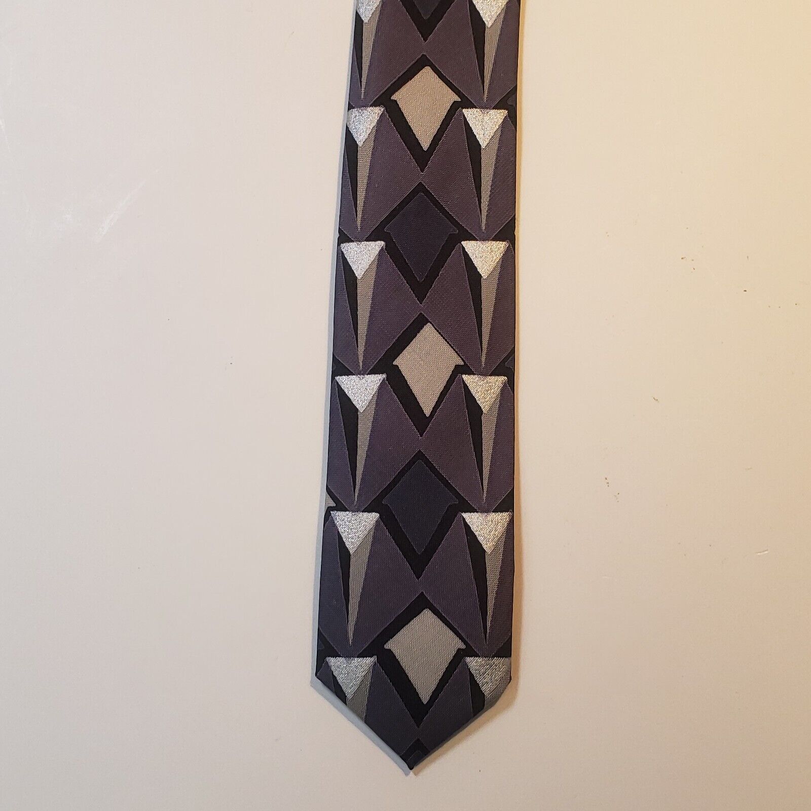 Mulberry Marina By The Sea Thai Silk Geometric Tie