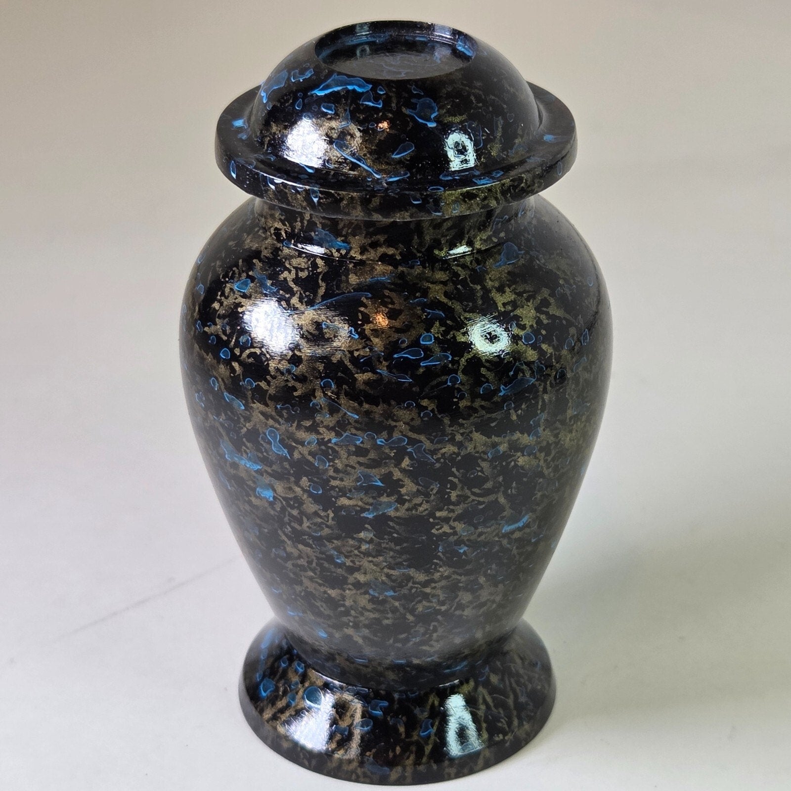 Night Sky Scenery Small Cremation Keepsake, Urn for Ashes 3" Aluminum