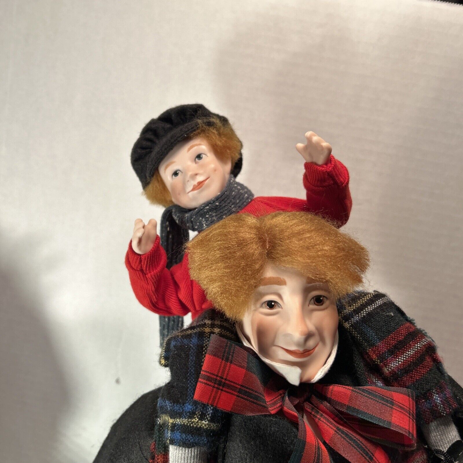 Dept 56 A Christmas Carol Porcelain Doll Set of 4 1987 Scrooge Cratchit Tim