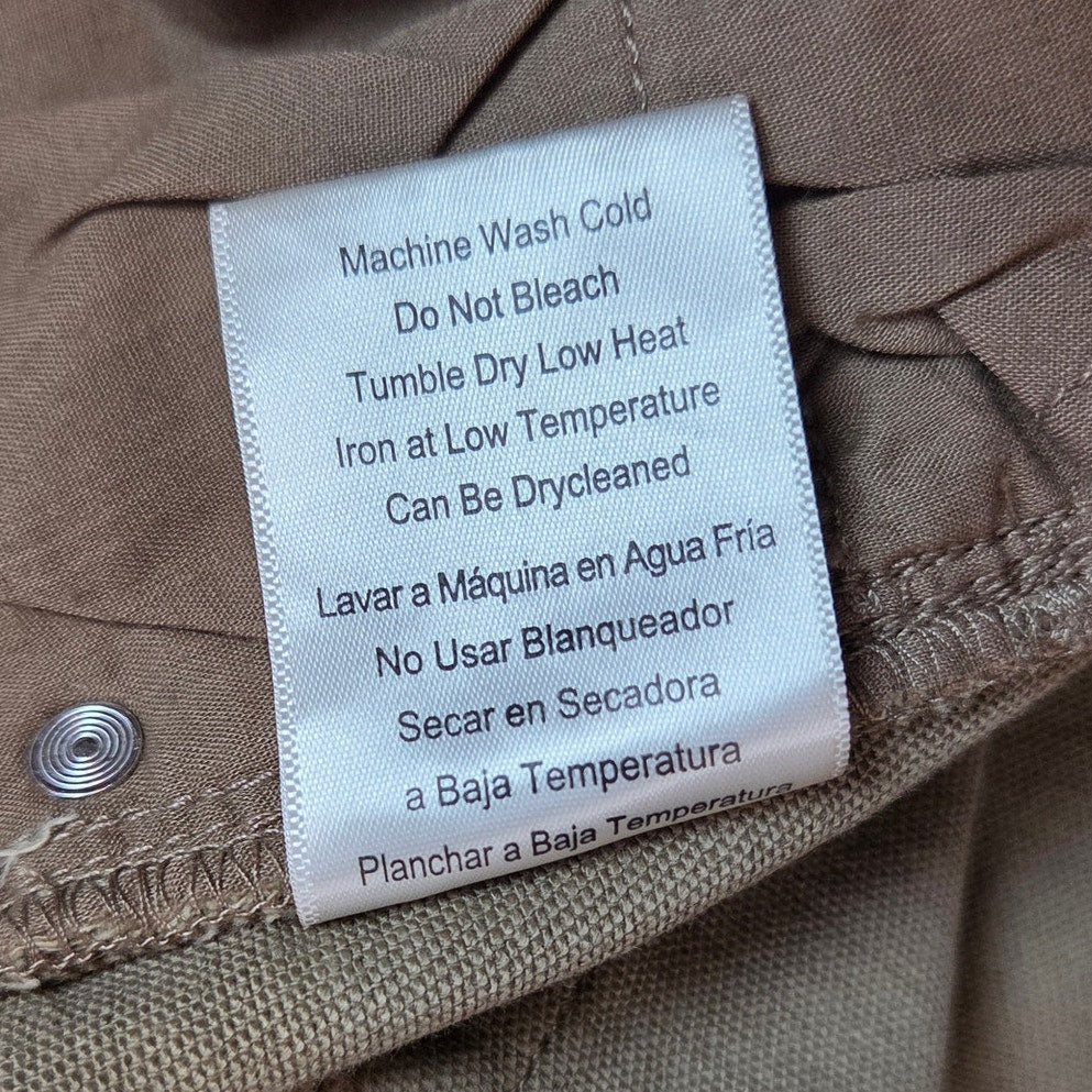 JACHS New York Straight Fit Pants 38x32 Tan 5 Pocket Flex Waistband NWT